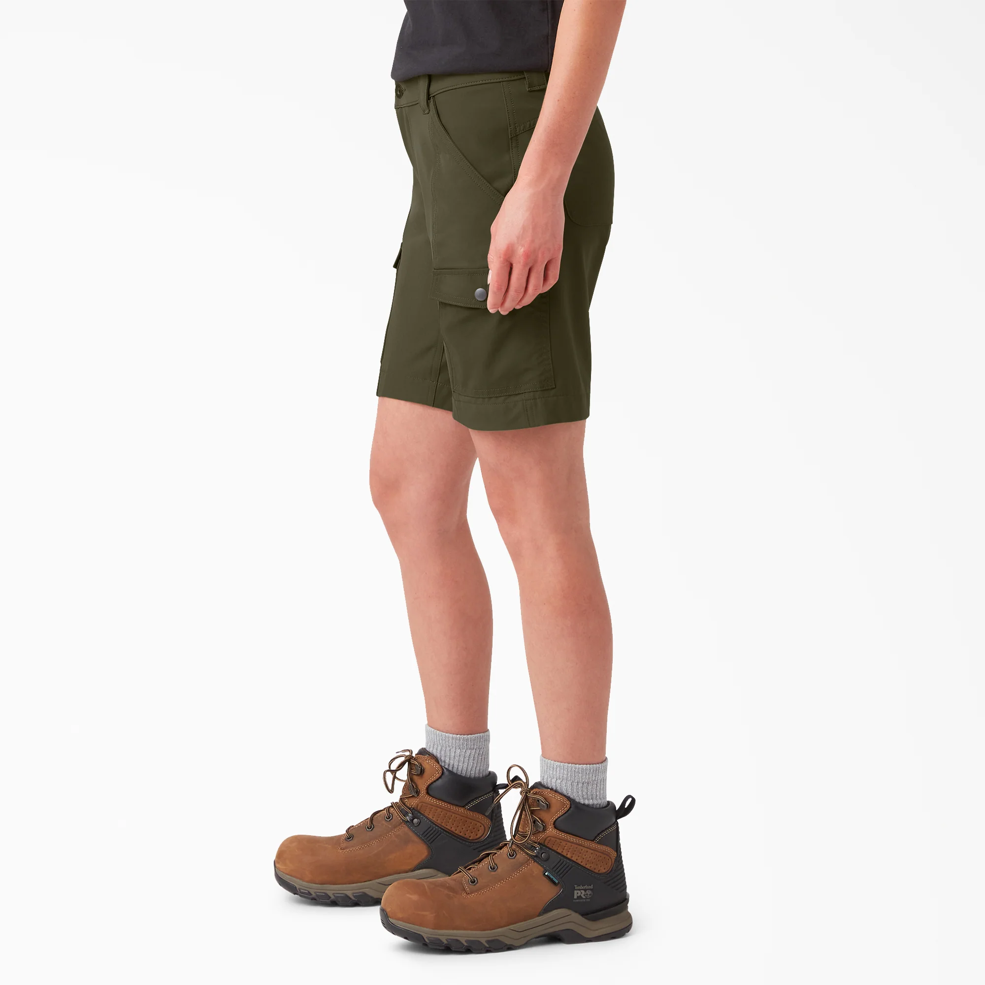 Women's Cooling Slim Fit Cargo Shorts, 10" - Image 3
