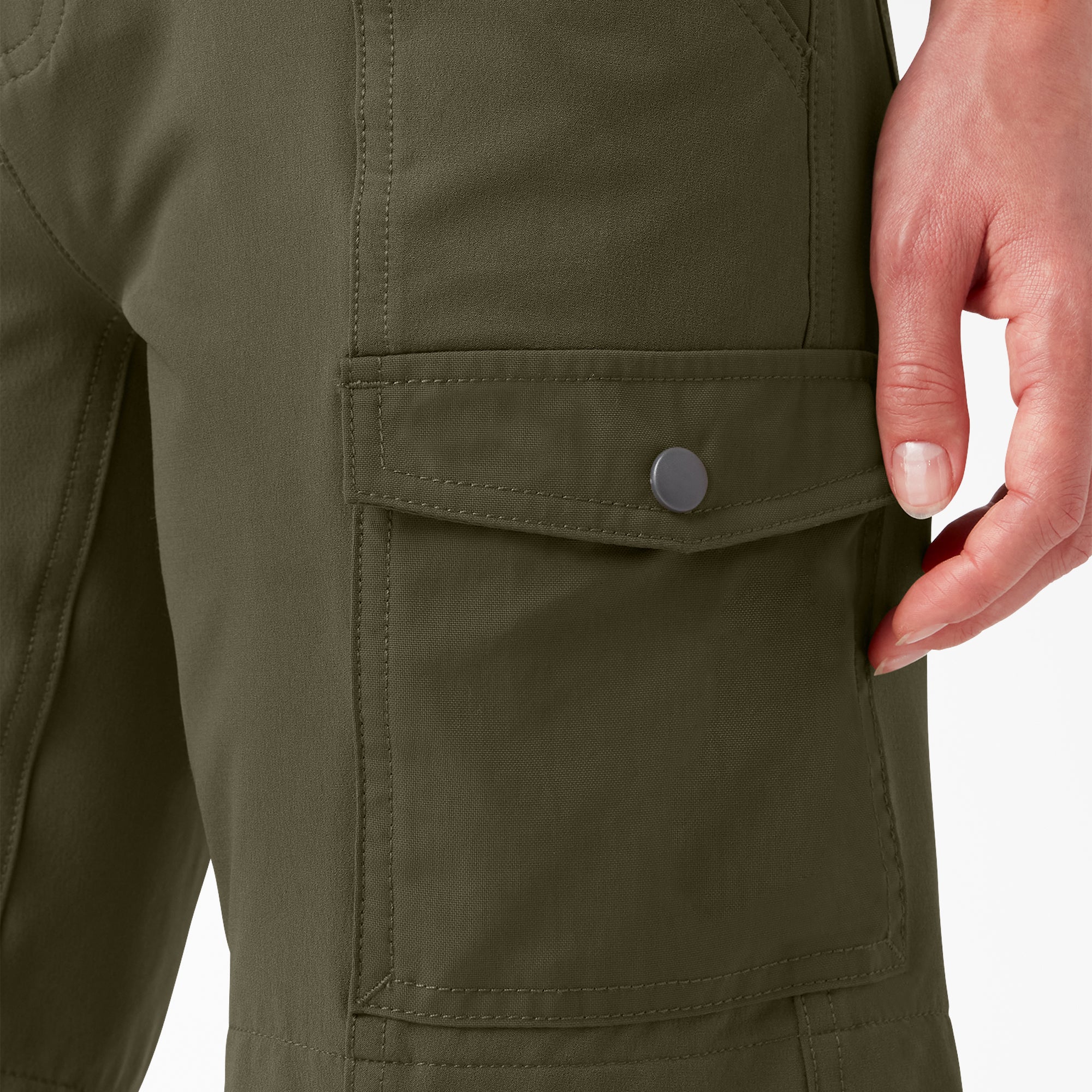 Women's Cooling Slim Fit Cargo Shorts, 10" - Image 5