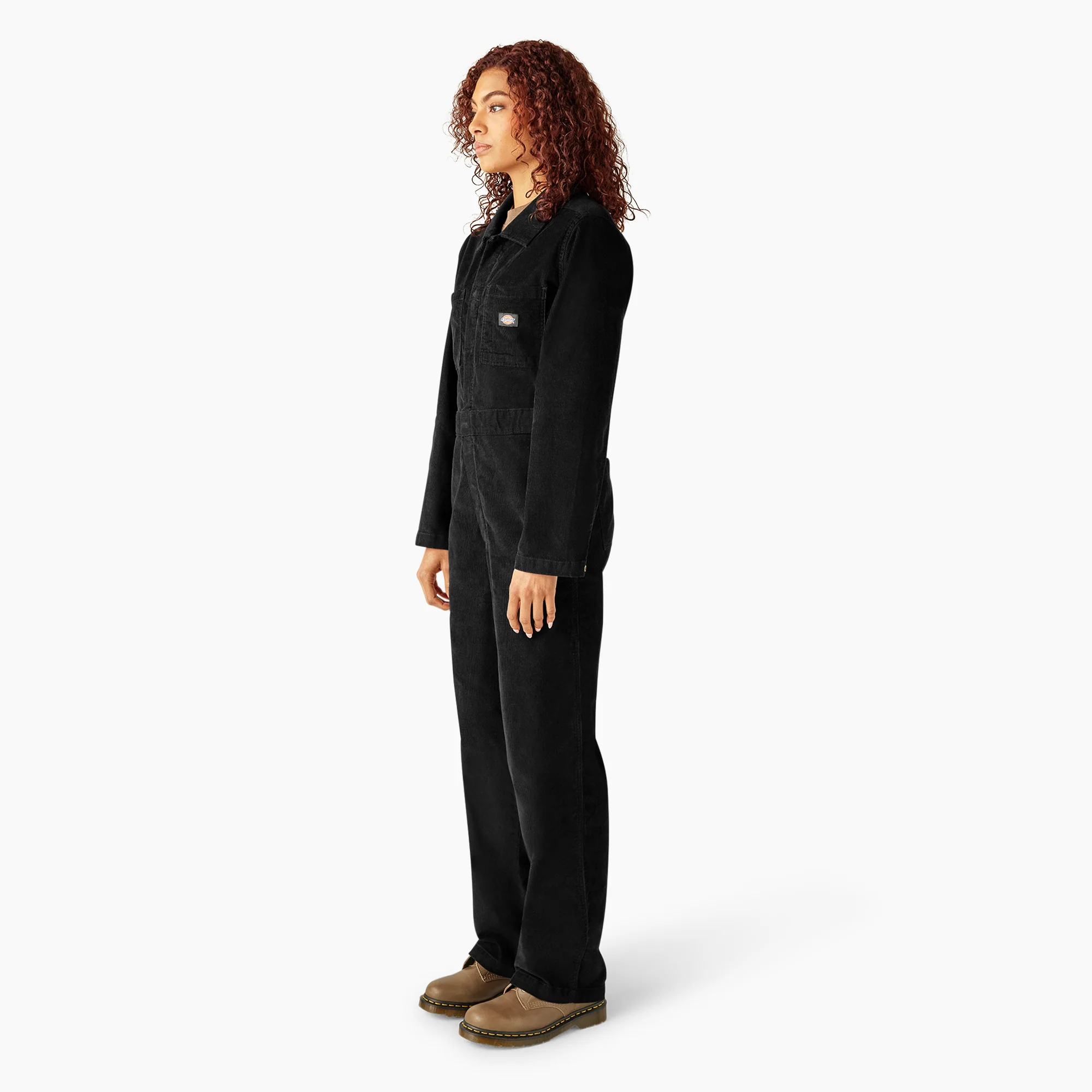 Women's Corduroy Long Sleeve Coveralls - Image 3