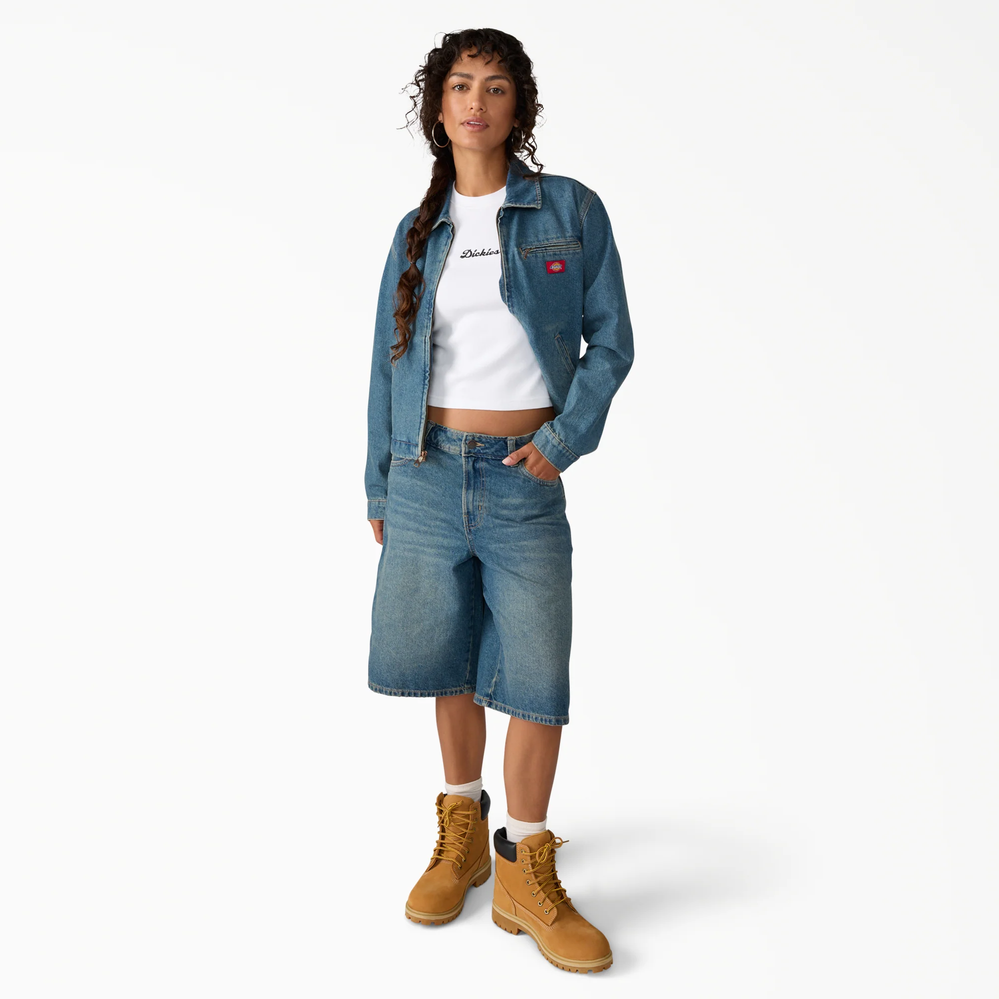 Women's Denim Painter Jacket - Image 4