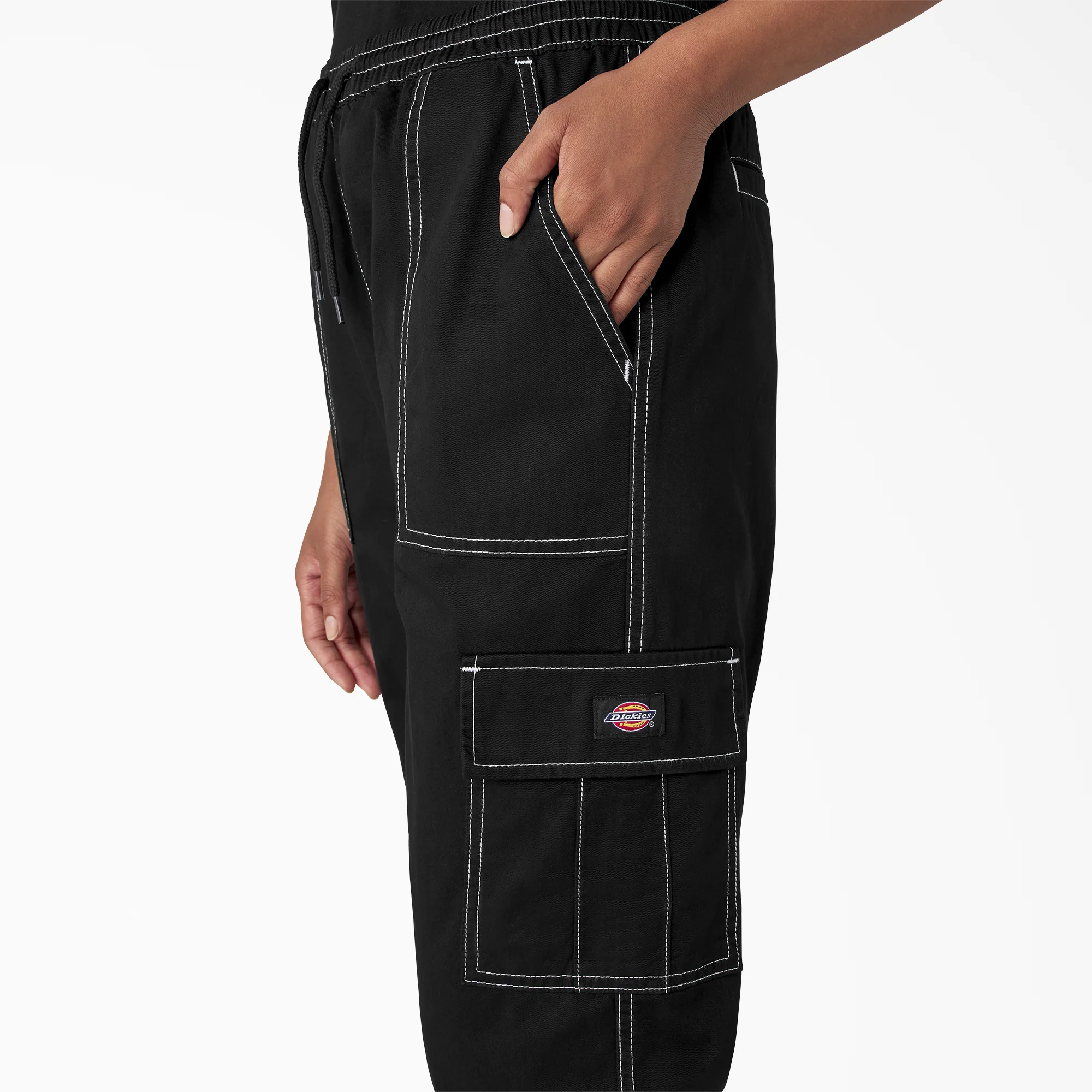 Women's Drawstring Cargo Pants - Image 18
