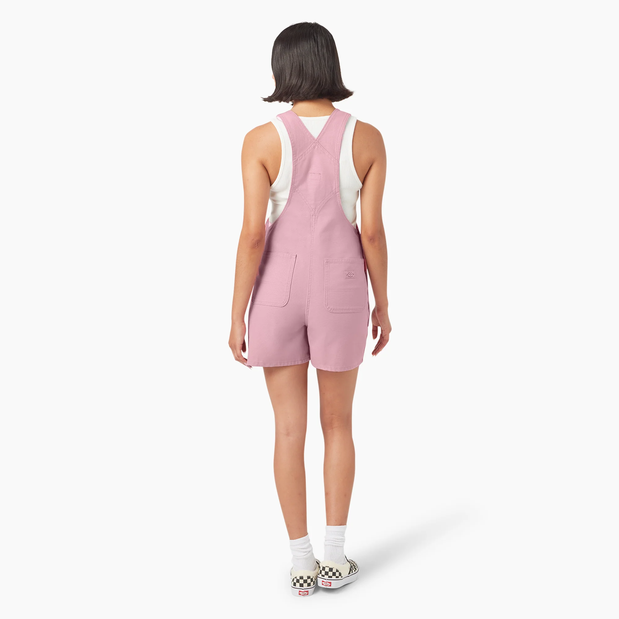 Women's Duck Canvas Bib Shortalls, 4" - Image 5