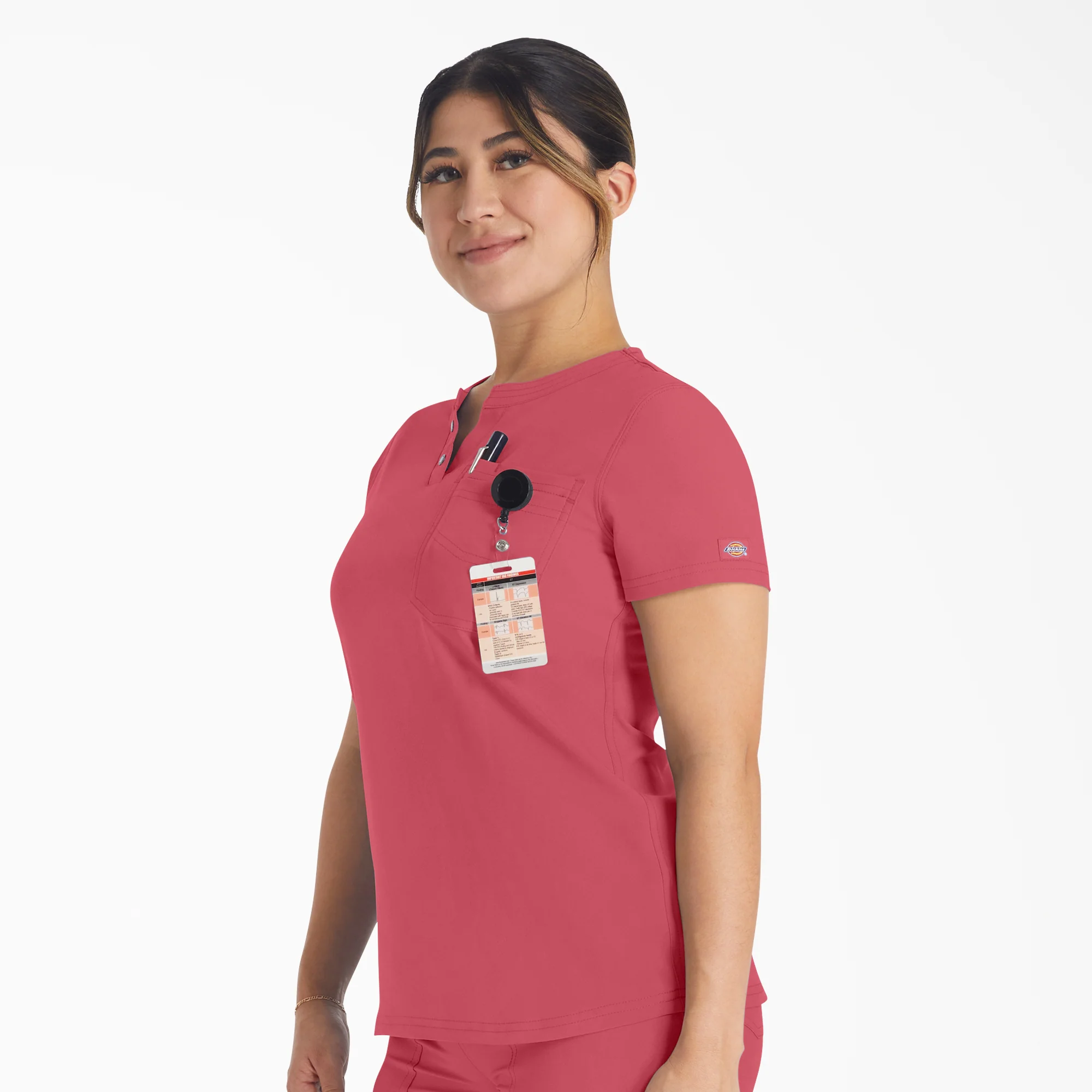 Women's EDS NXT Henley Scrub Top - Image 3