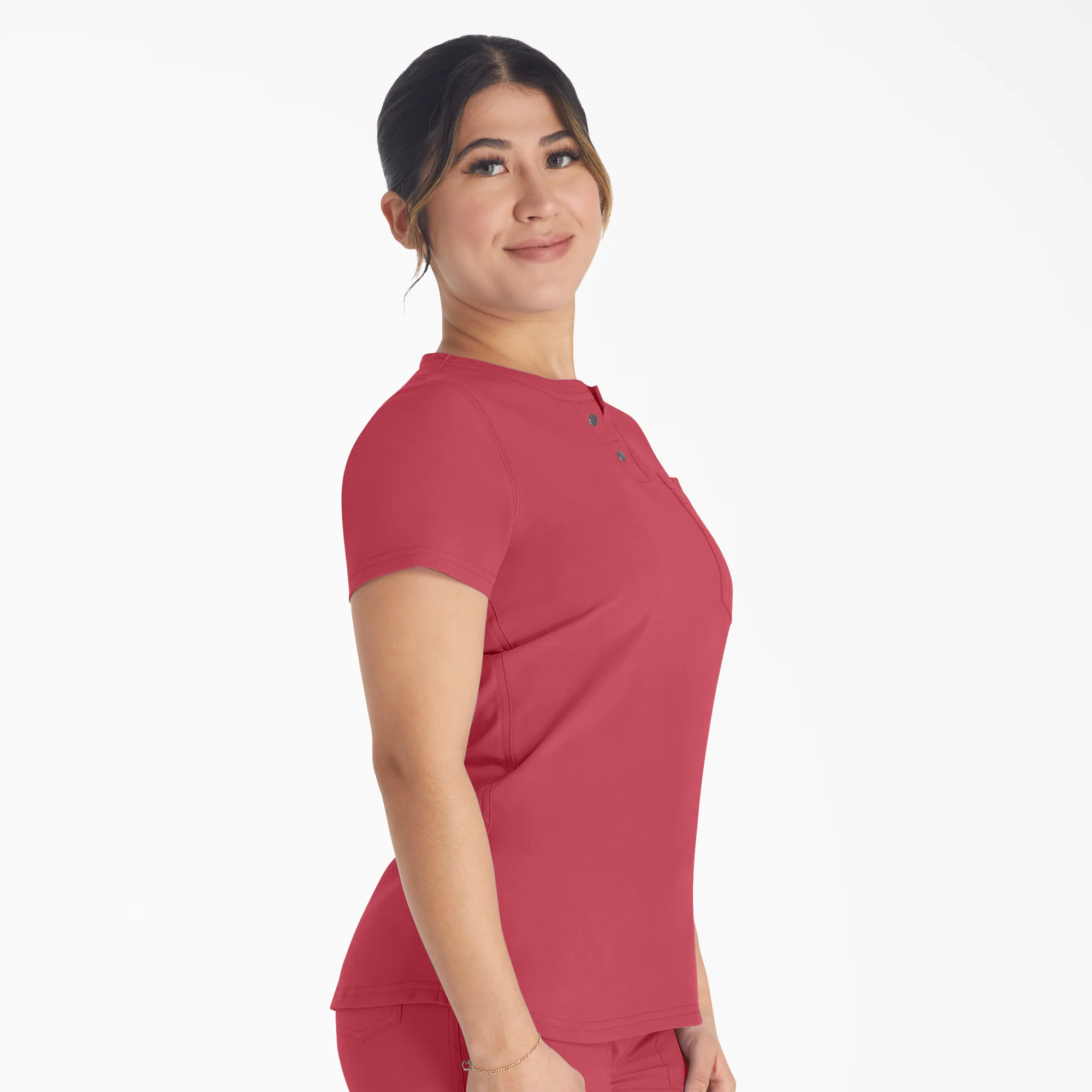 Women's EDS NXT Henley Scrub Top - Image 4
