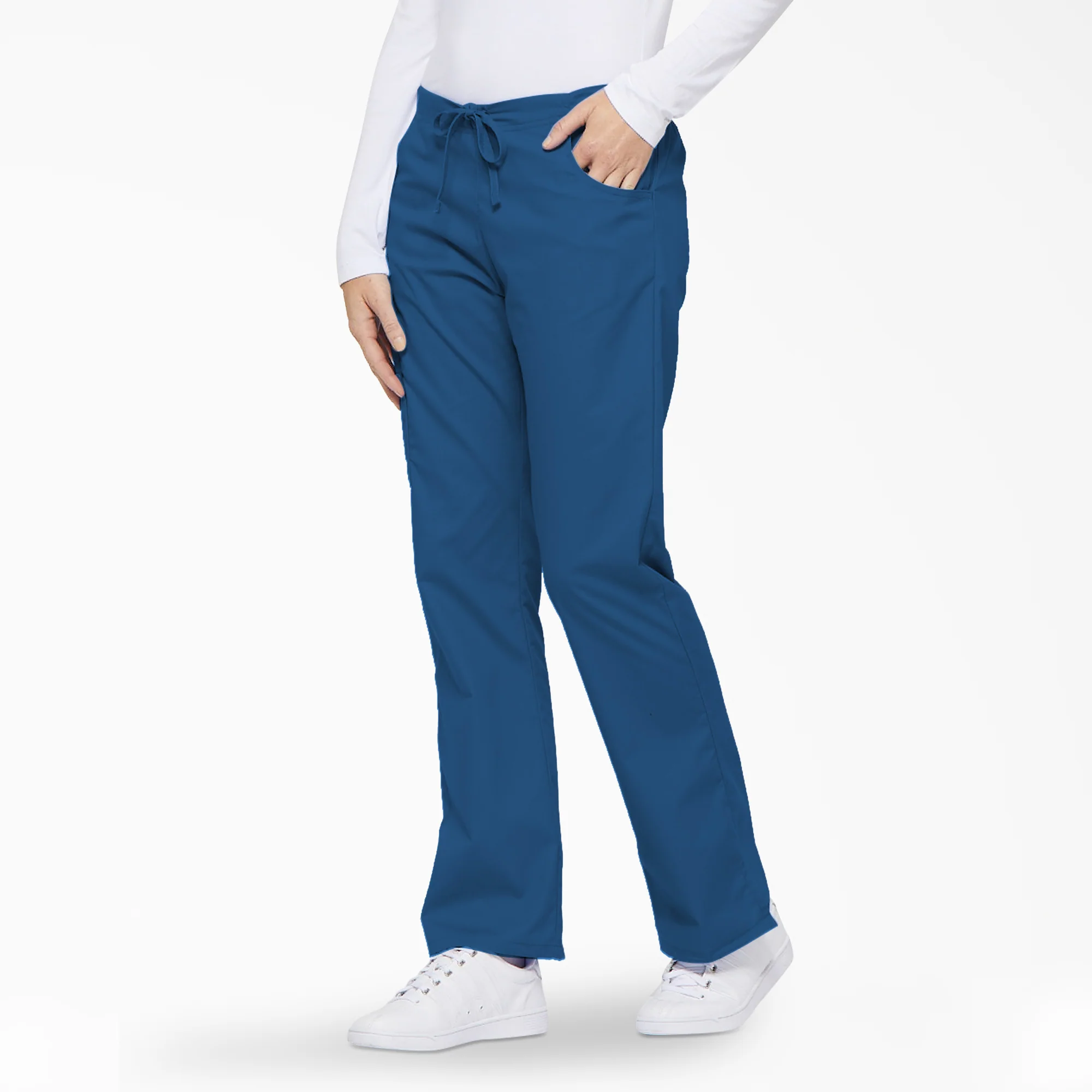 Women's EDS Signature Drawstring Cargo Scrub Pants - Image 3