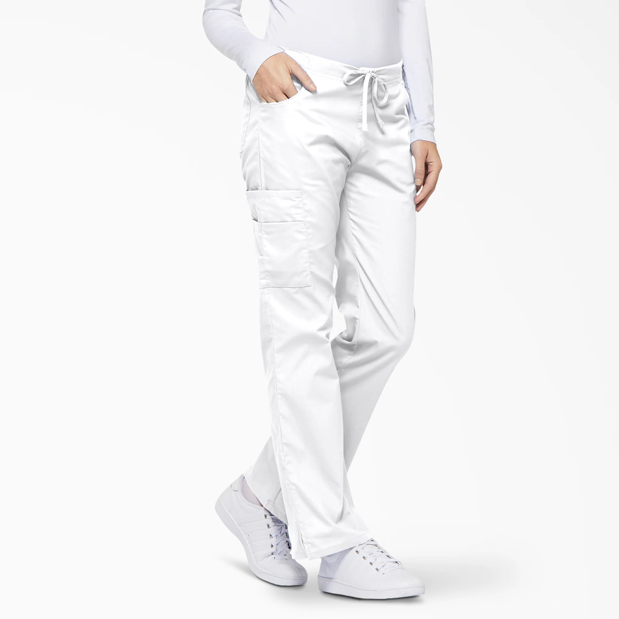 Women's EDS Signature Drawstring Cargo Scrub Pants - Image 4
