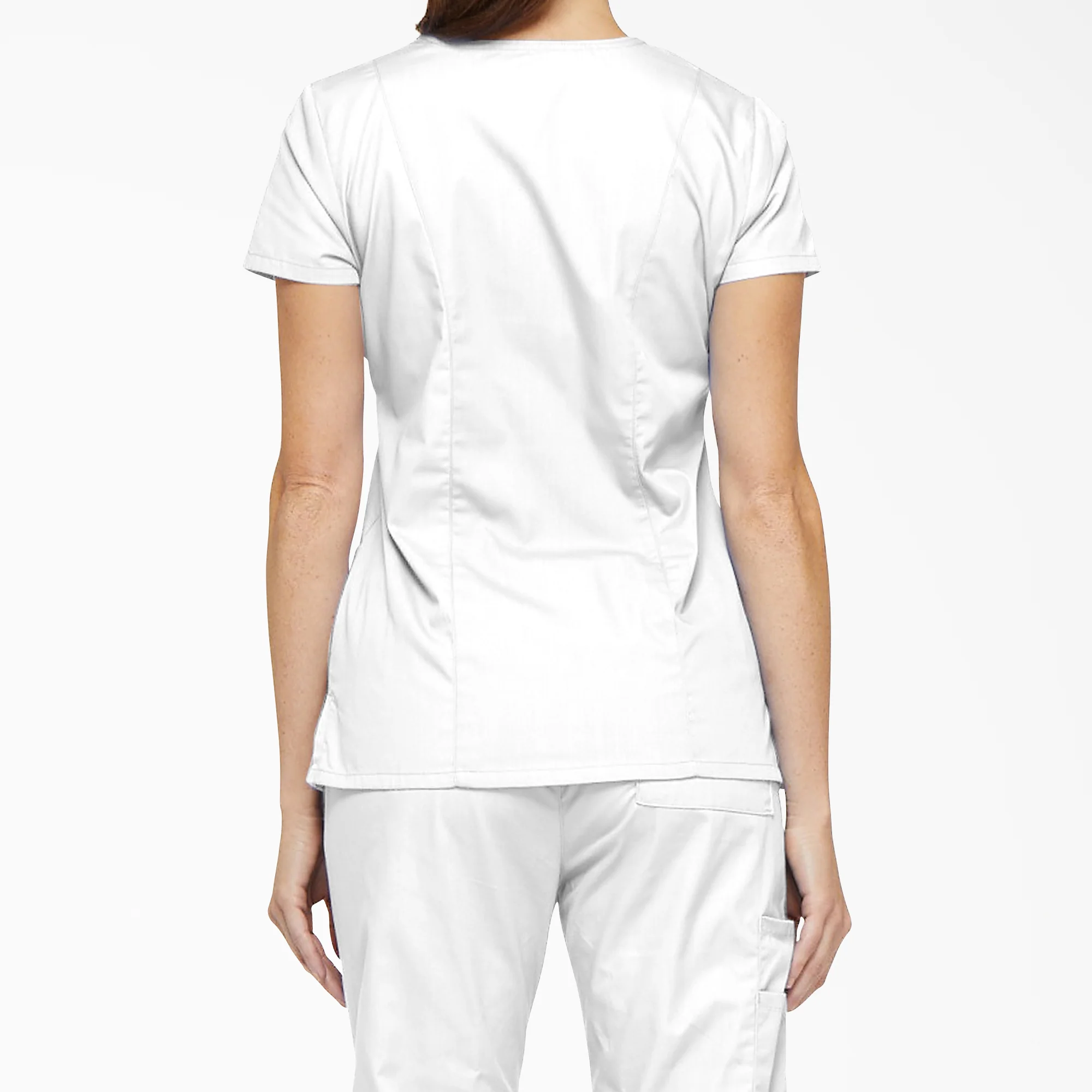 Women's EDS Signature V-Neck Scrub Top - Image 2