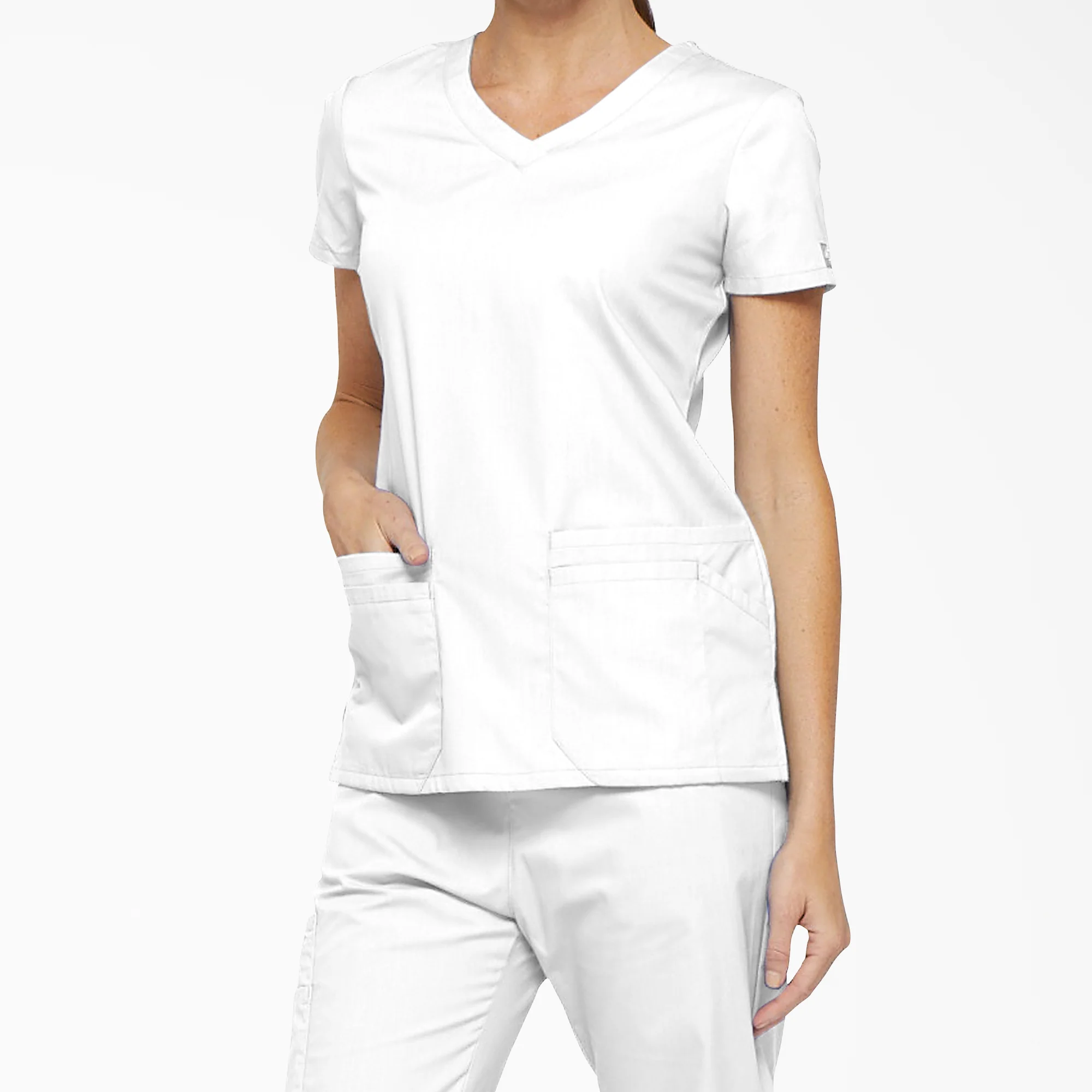 Women's EDS Signature V-Neck Scrub Top - Image 3