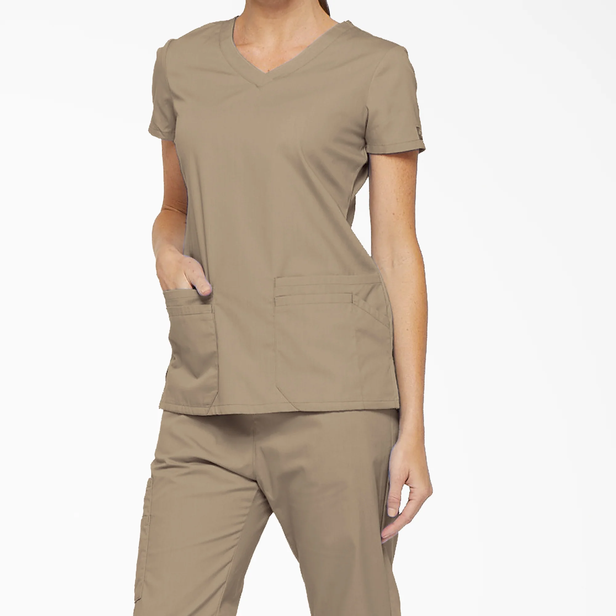 Women's EDS Signature V-Neck Scrub Top - Image 3