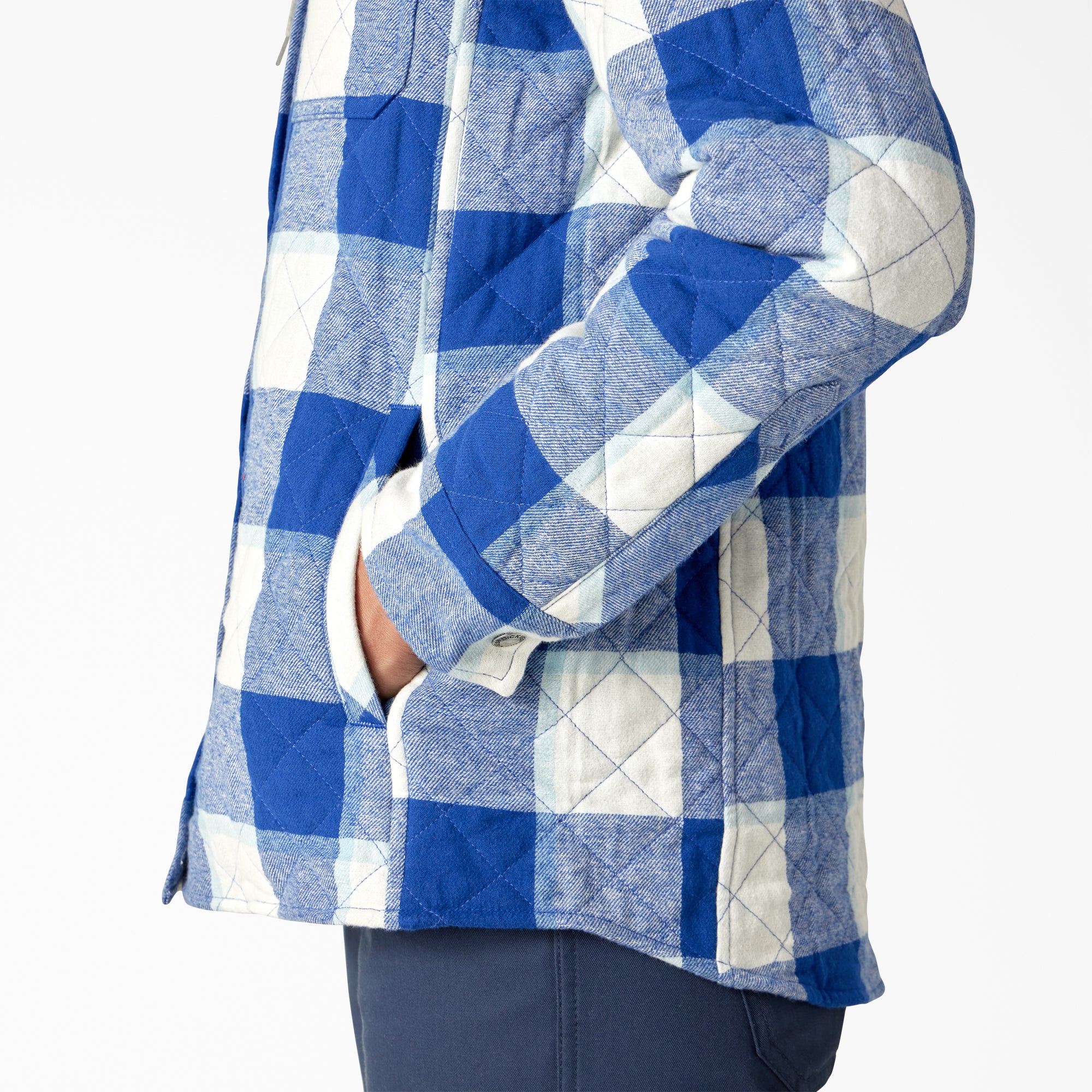 Women's Flannel Hooded Shirt Jacket - Image 6