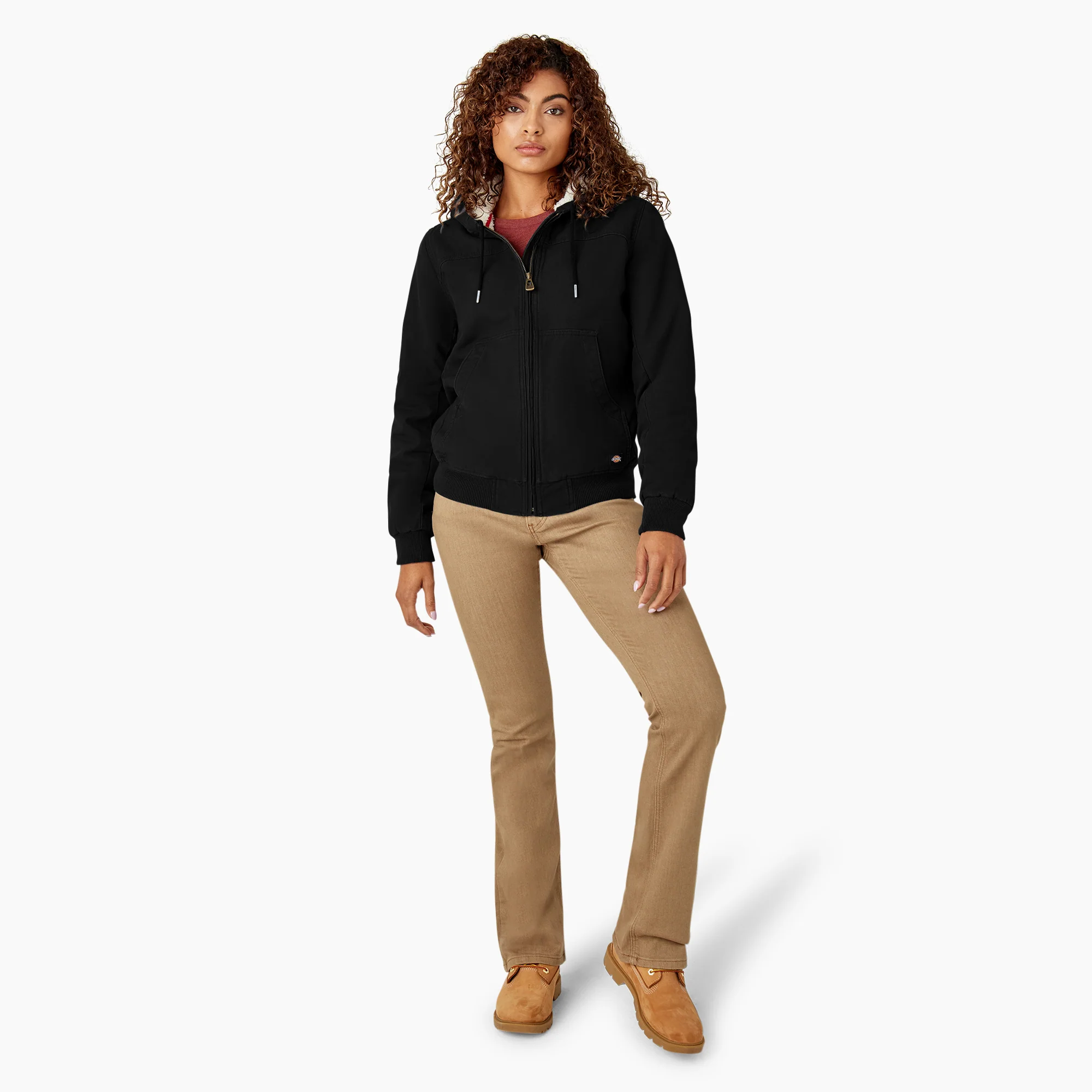 Women's Fleece Lined Duck Canvas Jacket - Image 4