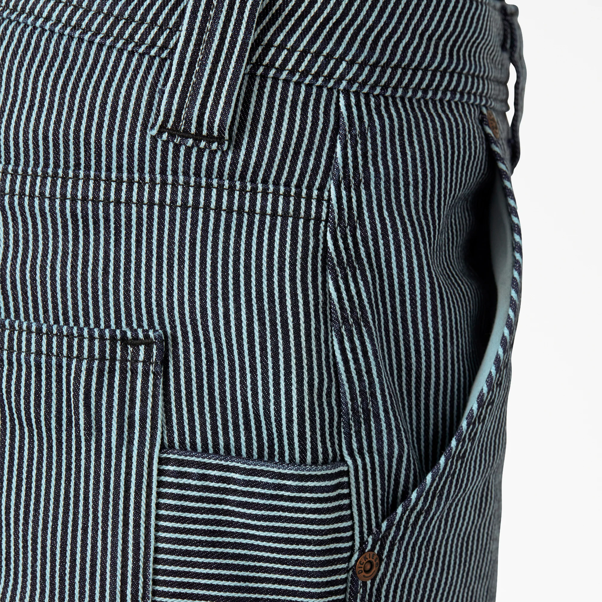 Women's FLEX Relaxed Fit Hickory Stripe Carpenter Pants - Image 6