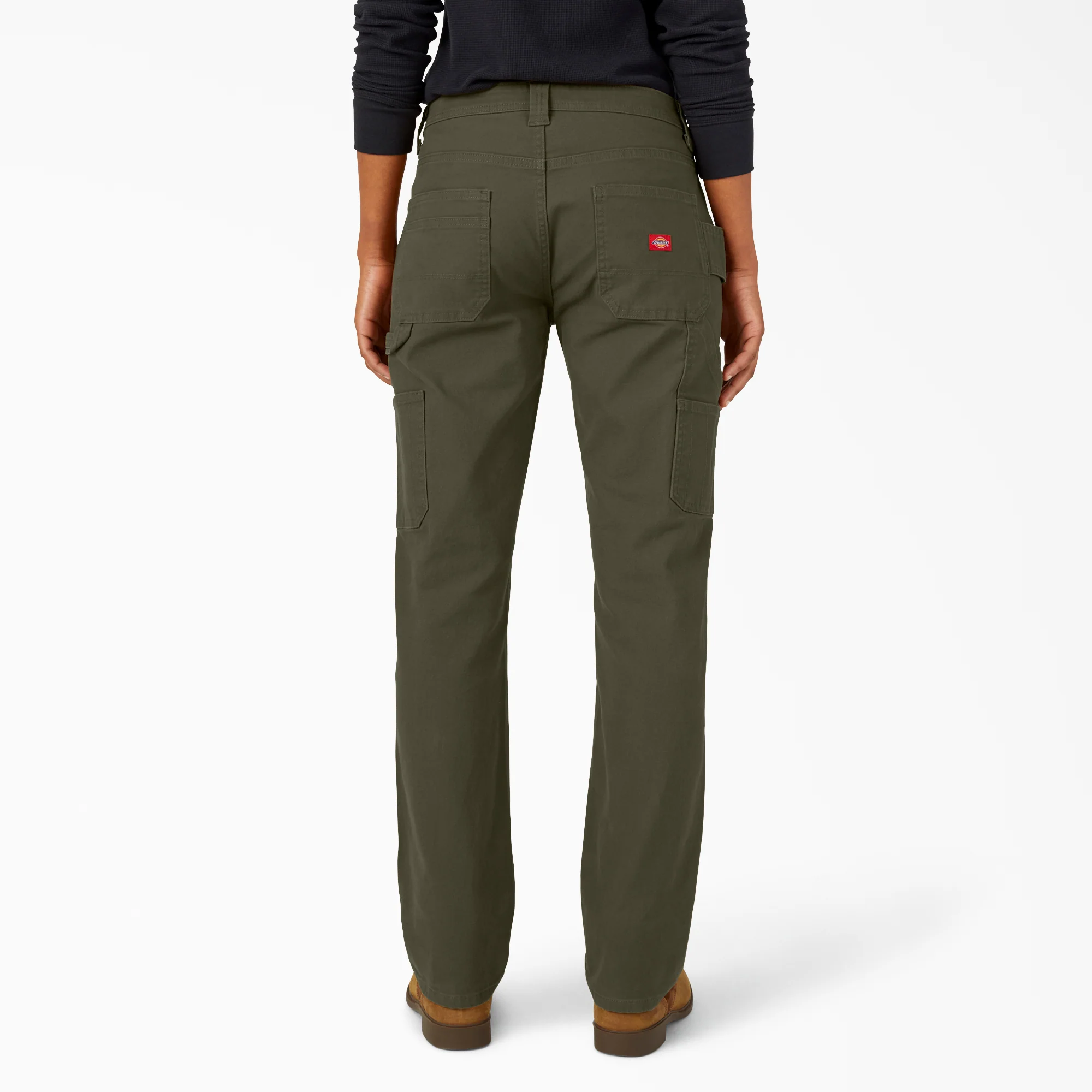 Women's FLEX Relaxed Straight Fit Duck Carpenter Pants - Image 2