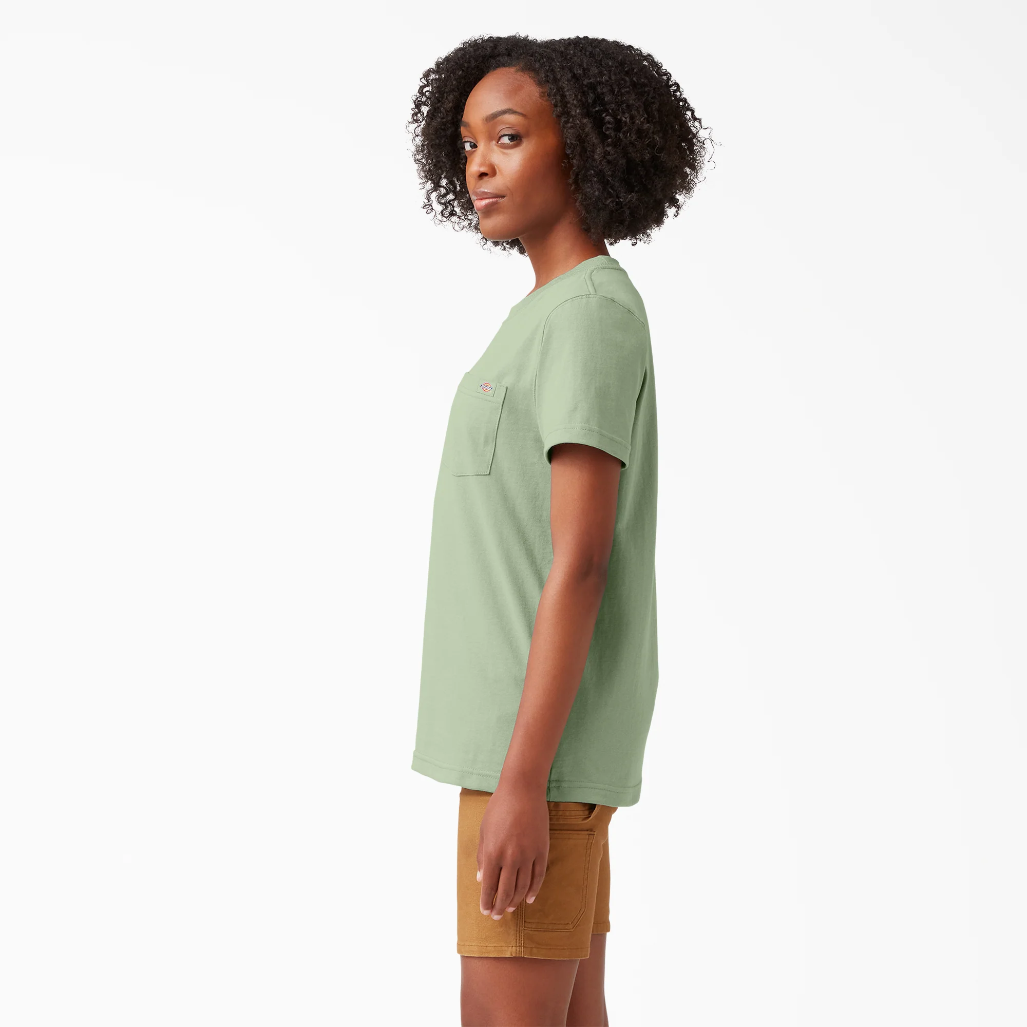 Women's Heavyweight Short Sleeve Pocket T-Shirt - Image 3