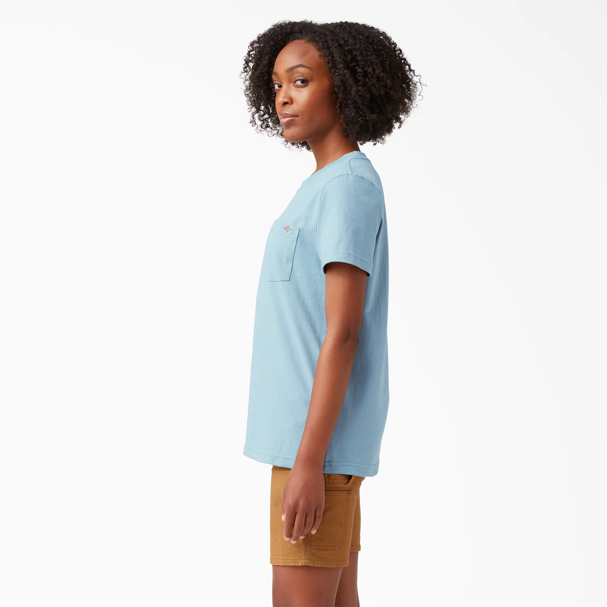 Women's Heavyweight Short Sleeve Pocket T-Shirt - Image 3