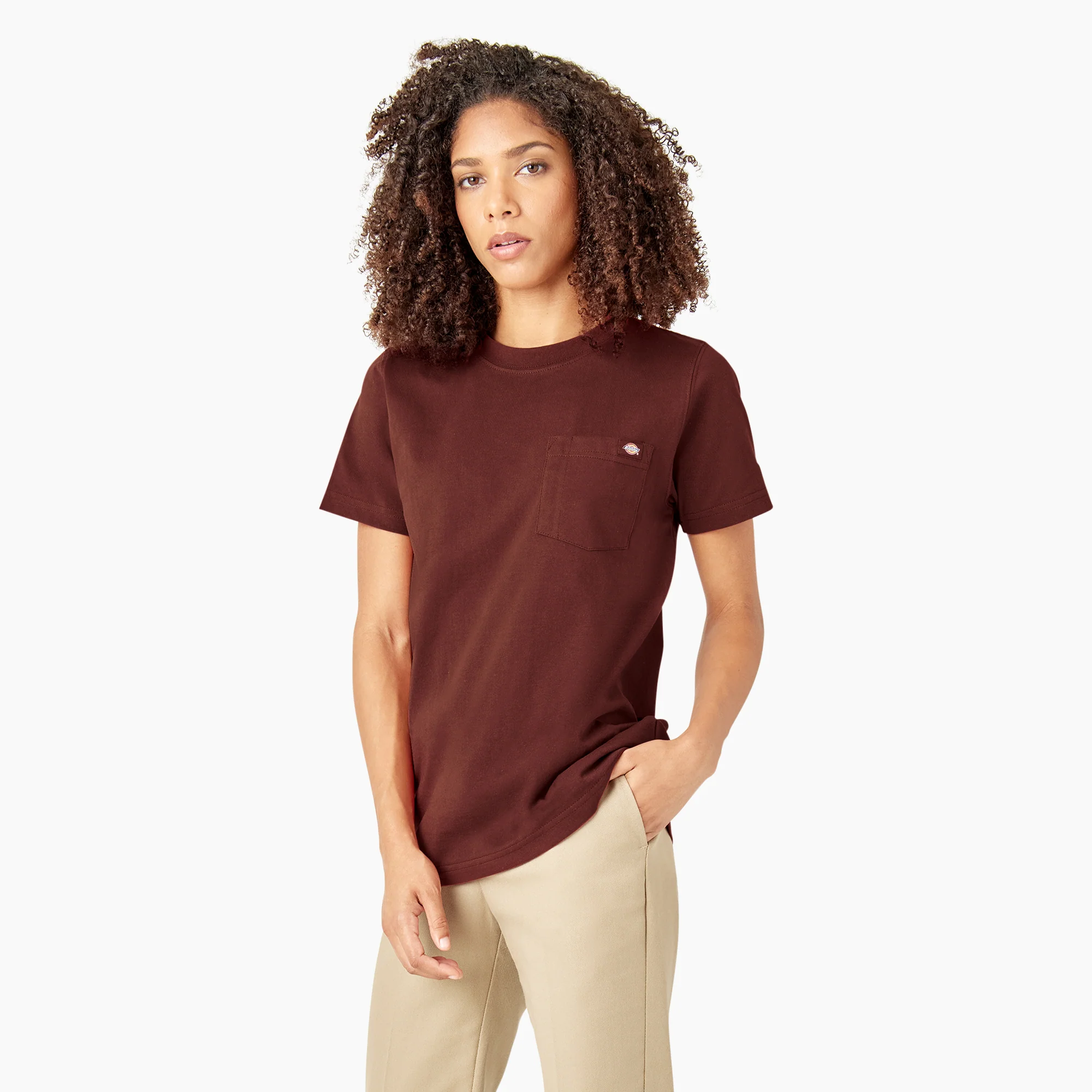 Women's Heavyweight Short Sleeve Pocket T-Shirt - Image 3