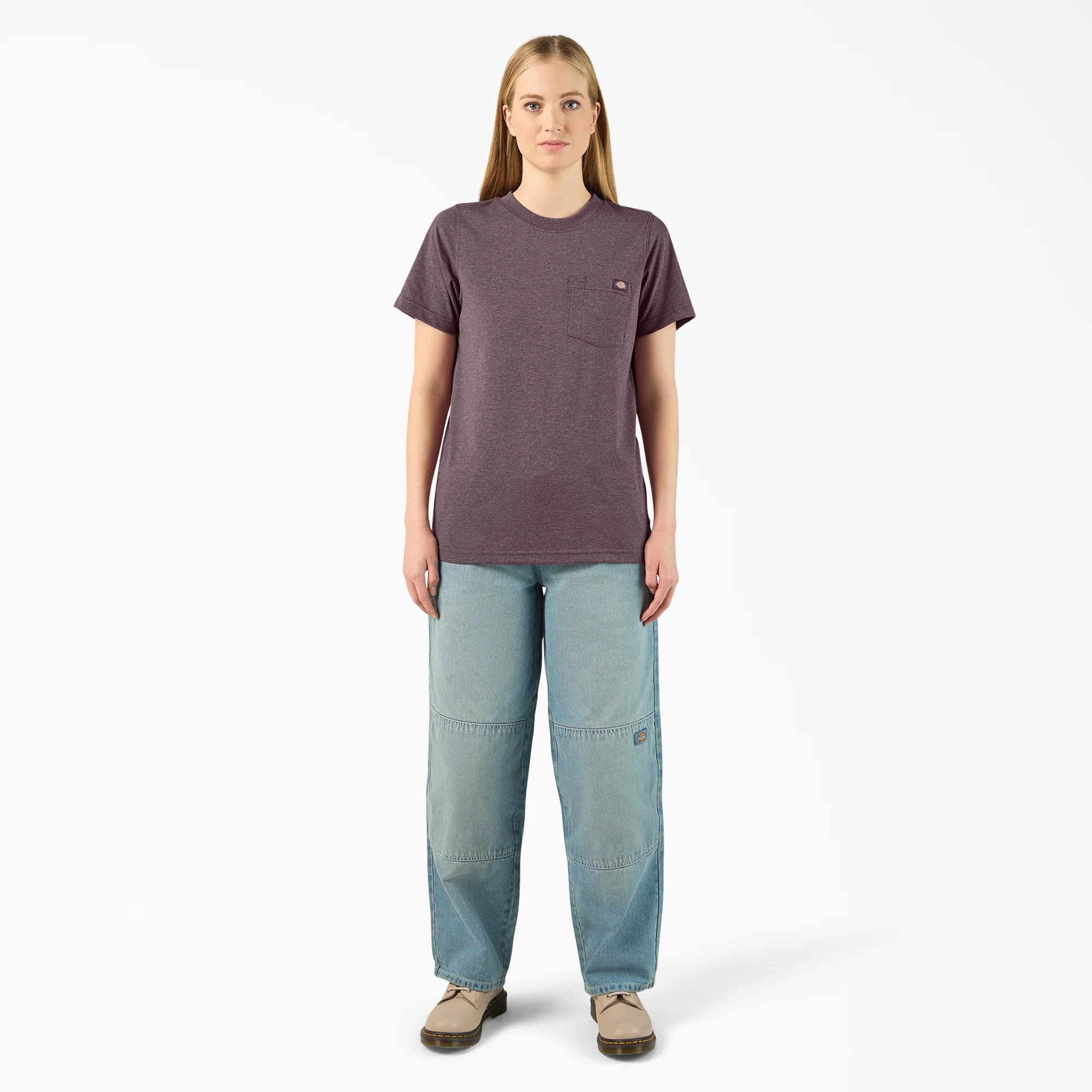 Women's Heavyweight Short Sleeve Pocket T-Shirt - Image 4