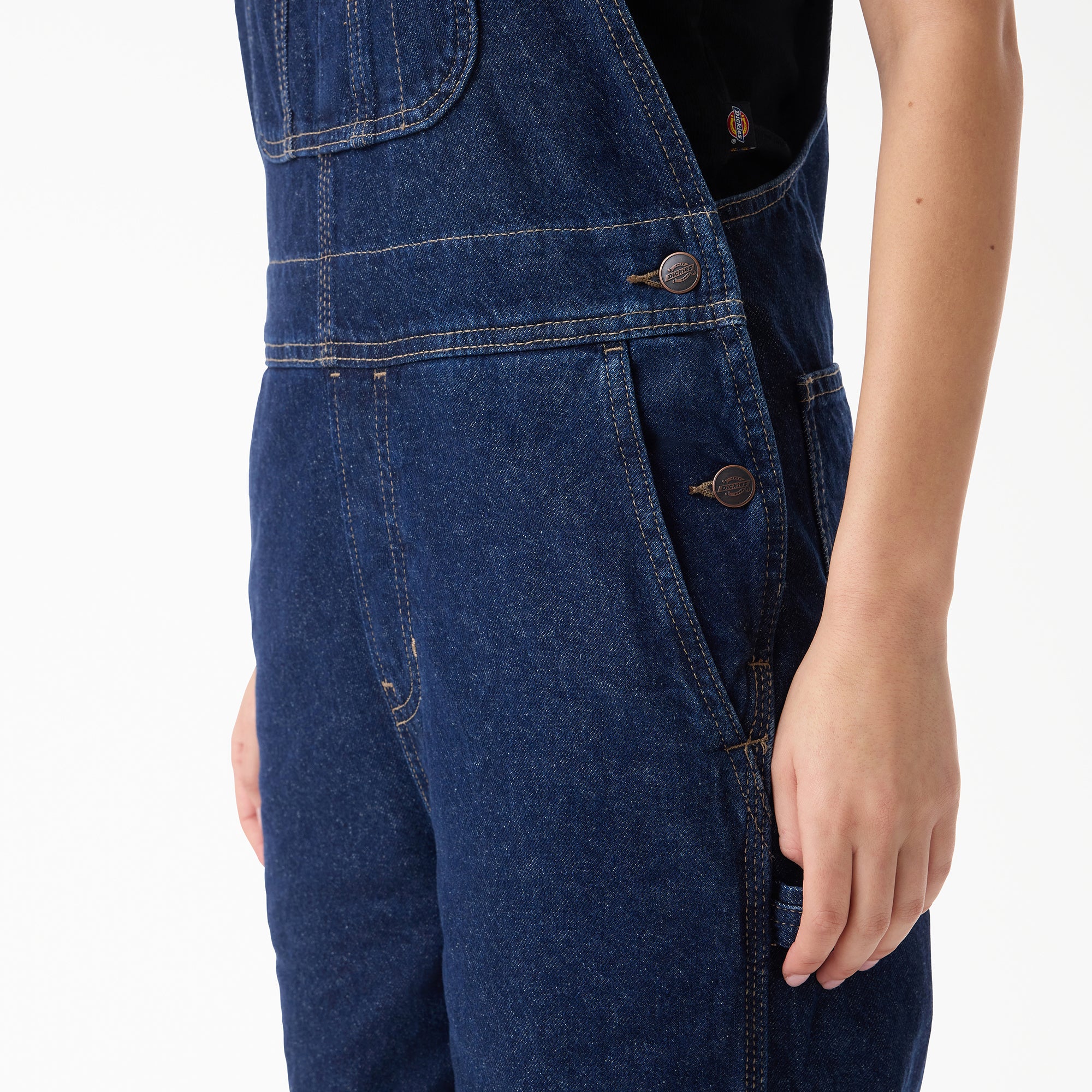 Women's Loose Denim Bib - Image 4