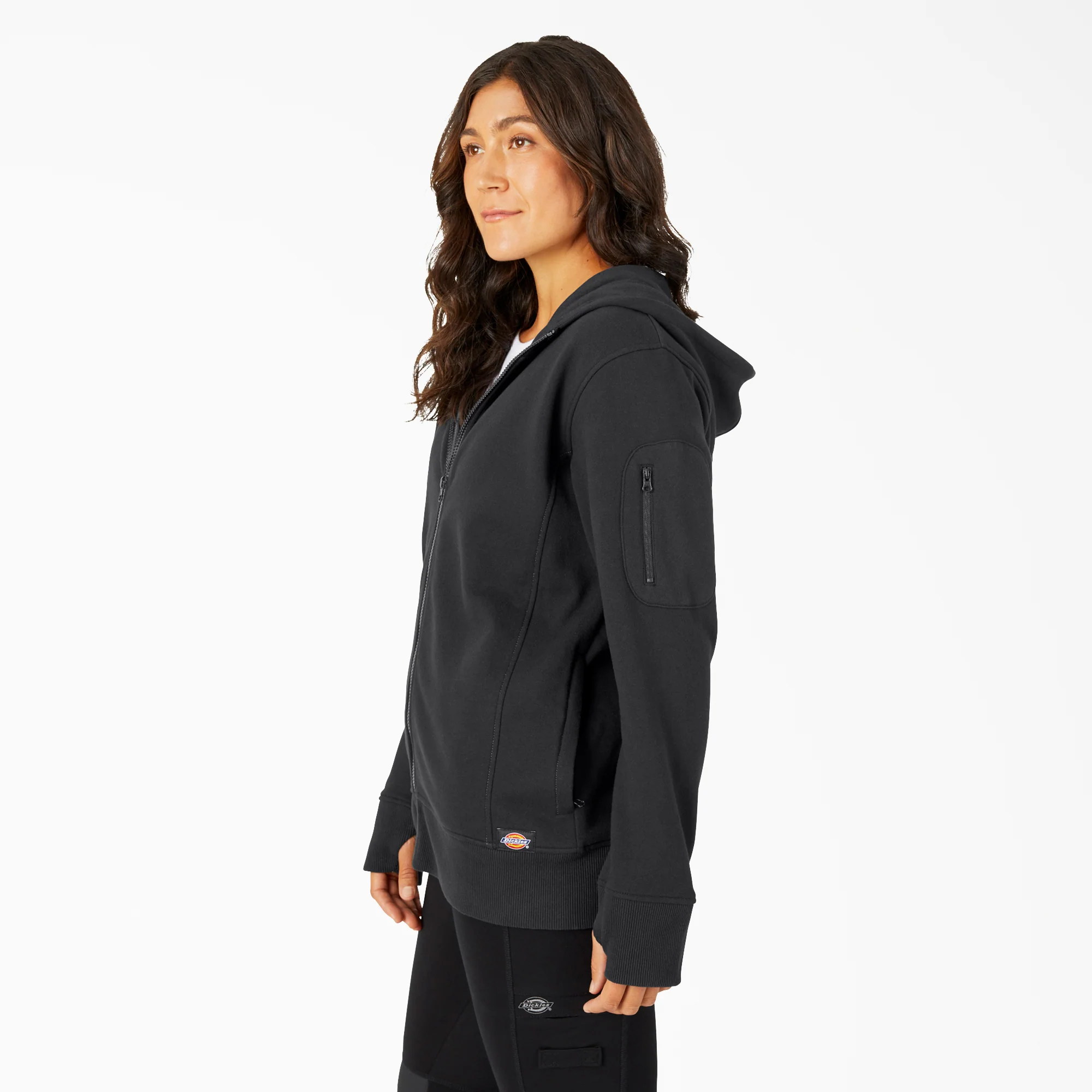 Women's Performance Workwear Full Zip Fleece Hoodie - Image 3