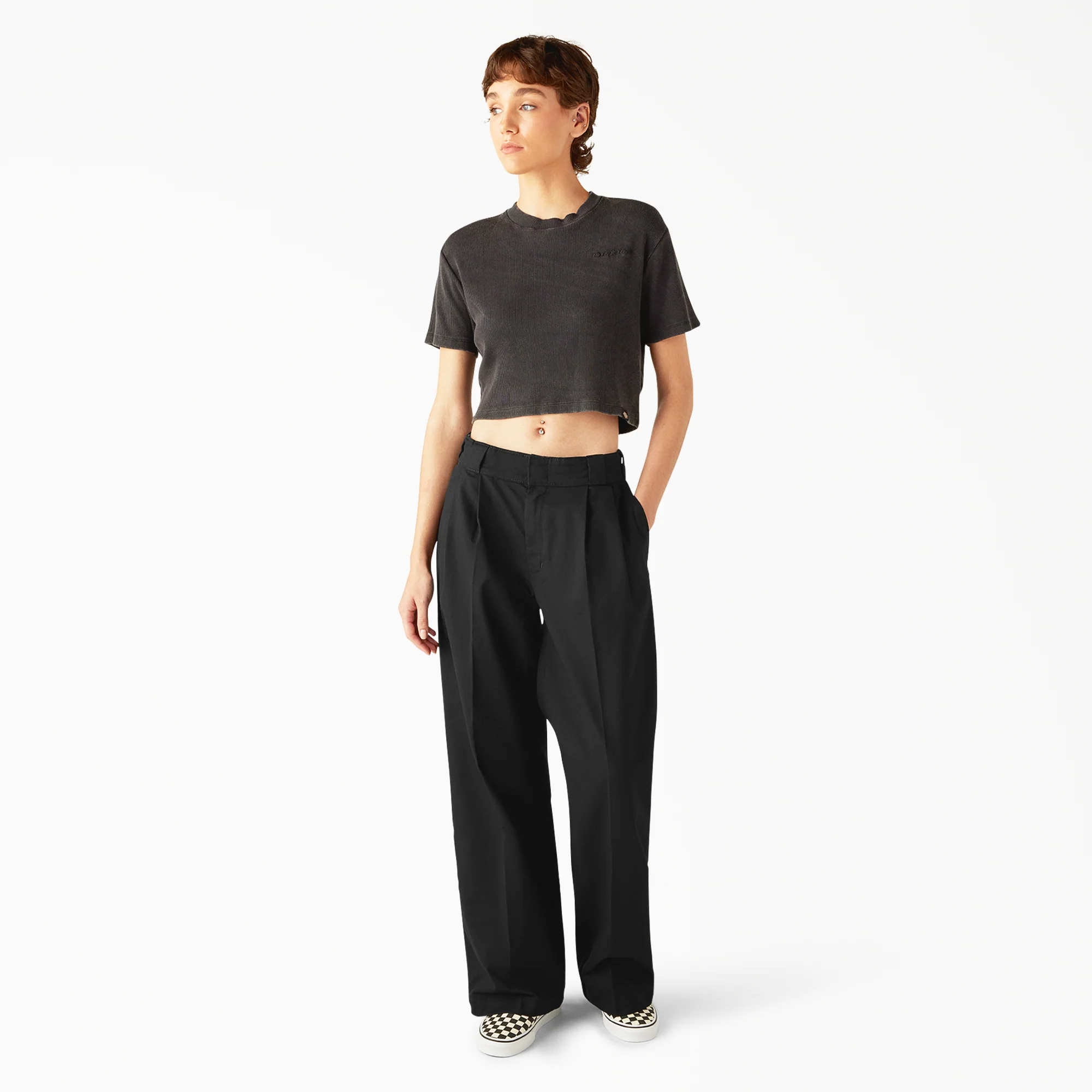 Women's Pleated Work Pants - Image 5