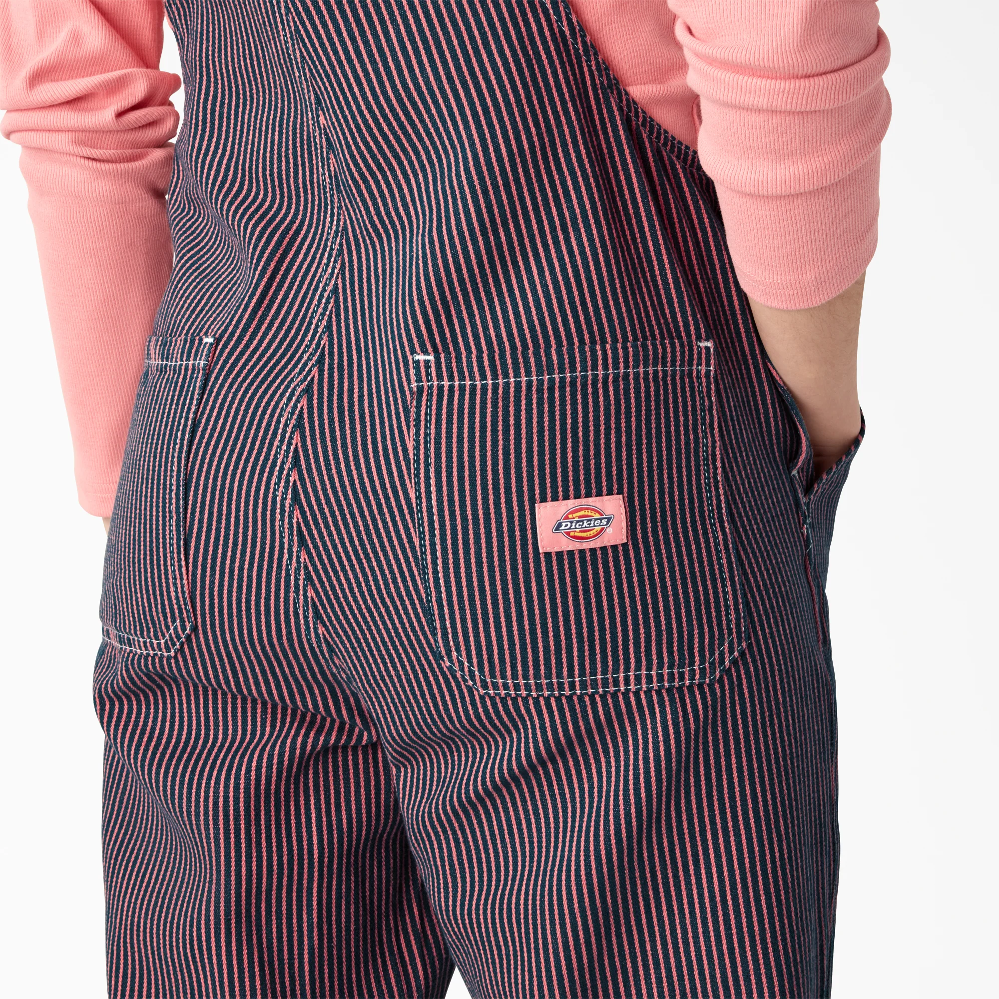 Women's Regular Fit Hickory Stripe Bib Overalls - Image 5