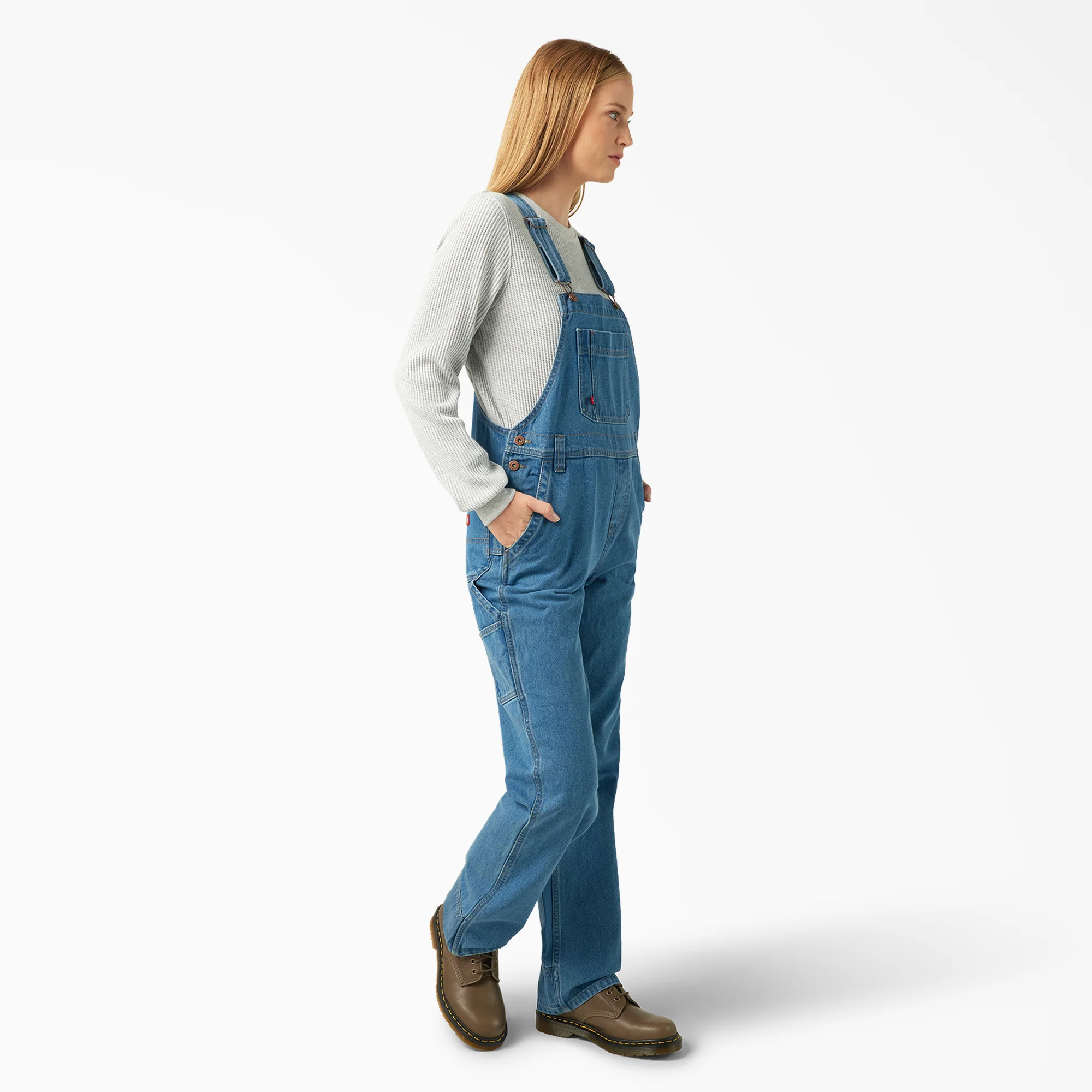 Women's Relaxed Fit Bib Overalls - Image 3