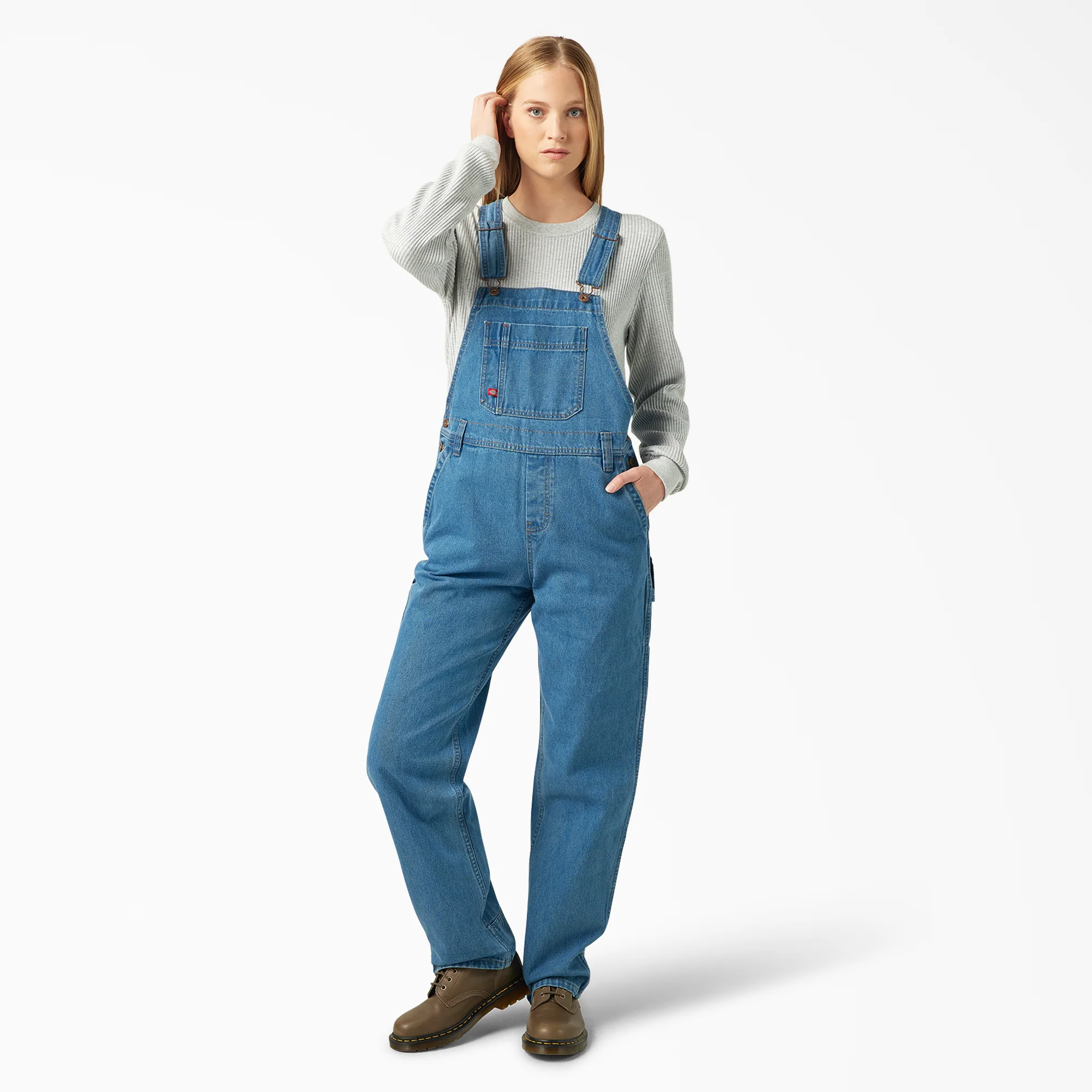 Women's Relaxed Fit Bib Overalls - Image 4