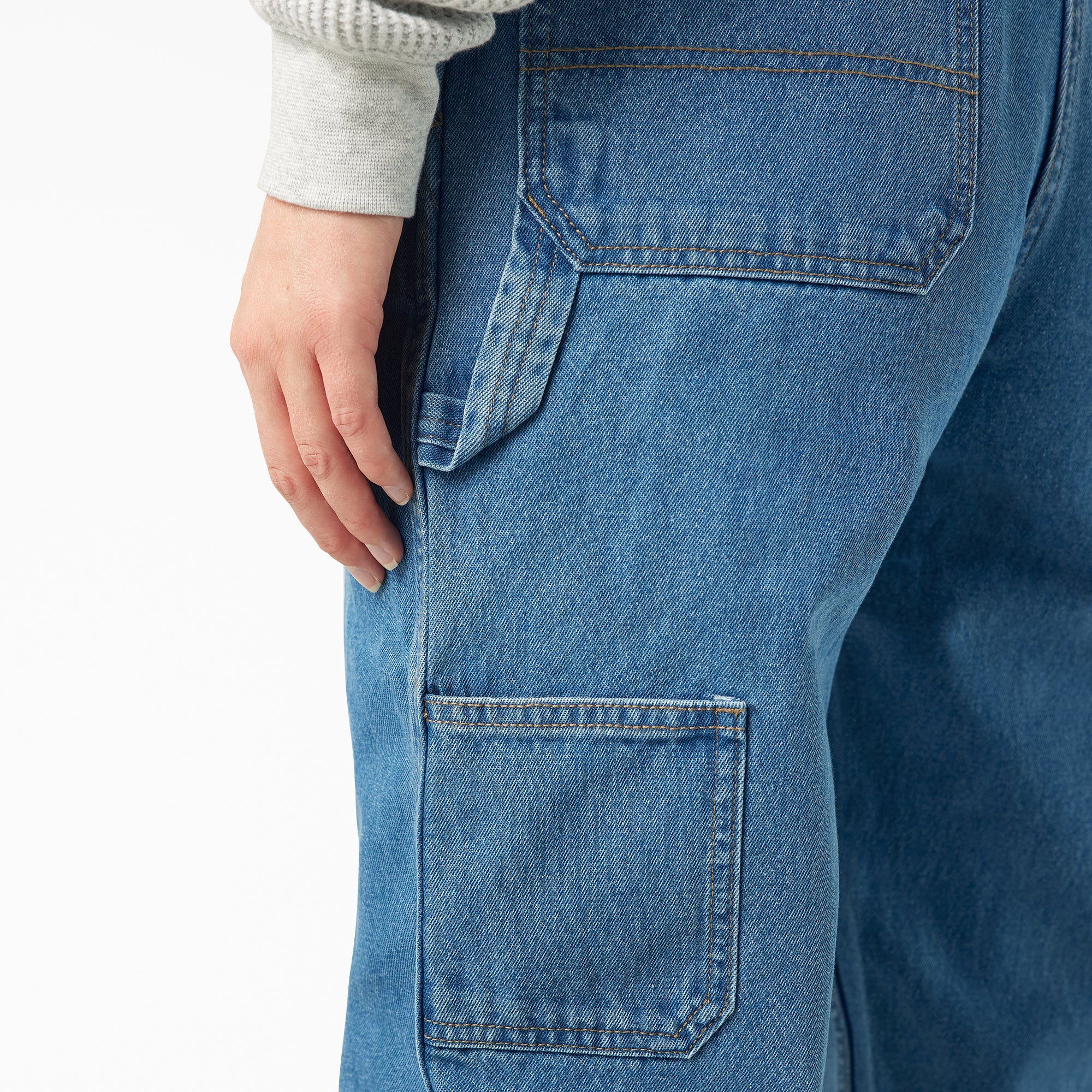 Women's Relaxed Fit Bib Overalls - Image 8