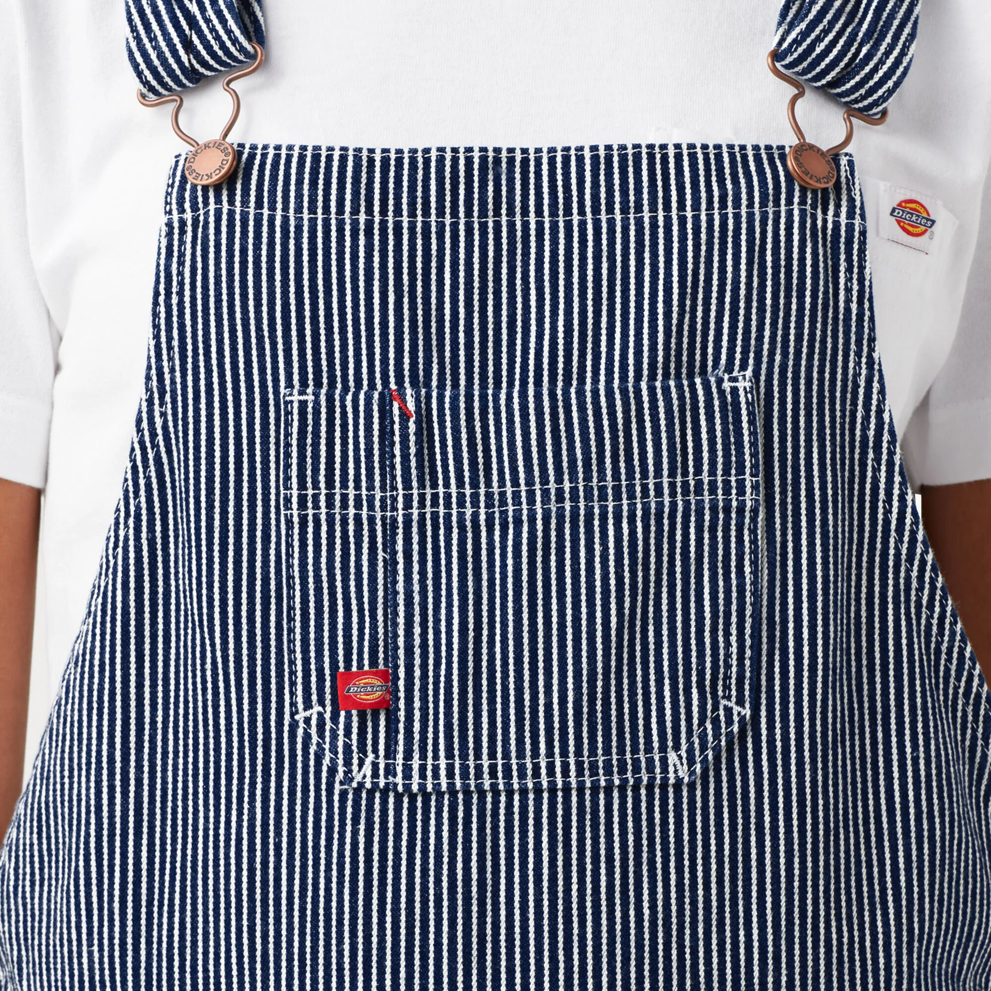 Women's Relaxed Fit Bib Shortalls, 7" - Image 5