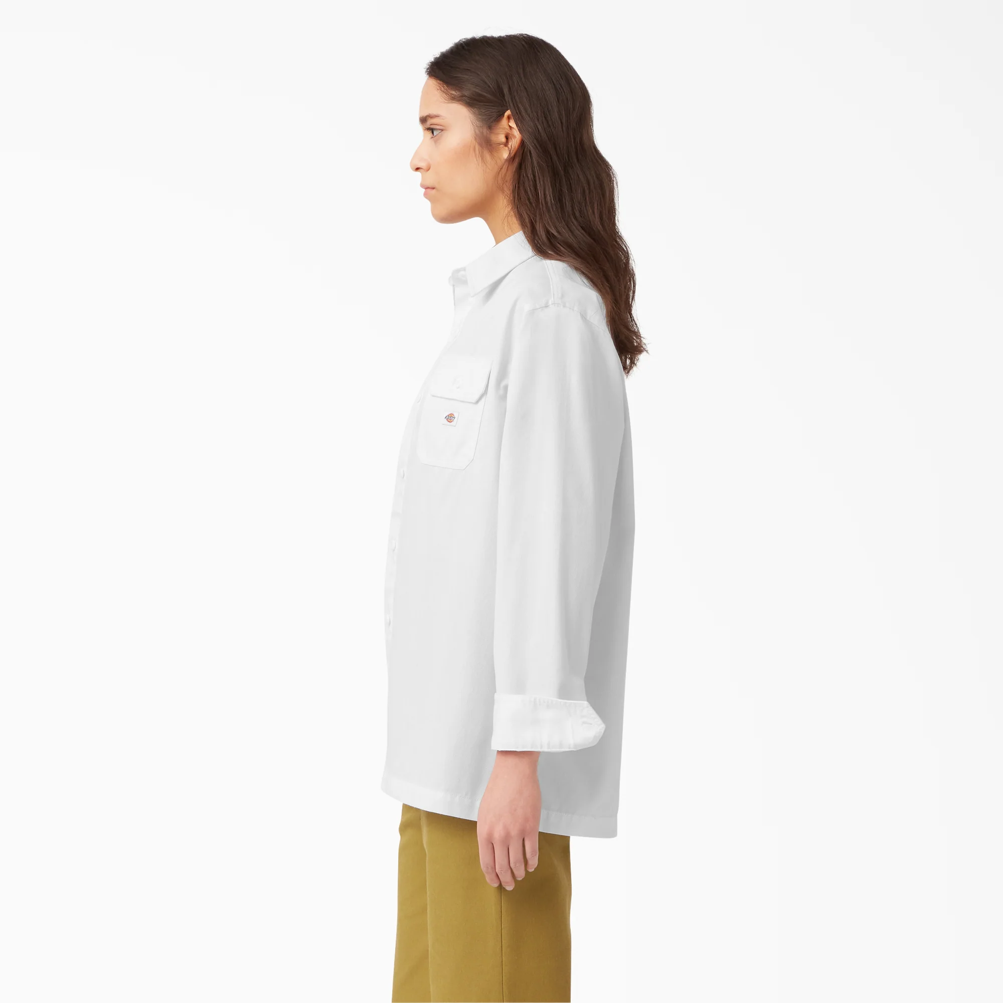 Women's Relaxed Fit Long Sleeve Work Shirt - Image 3