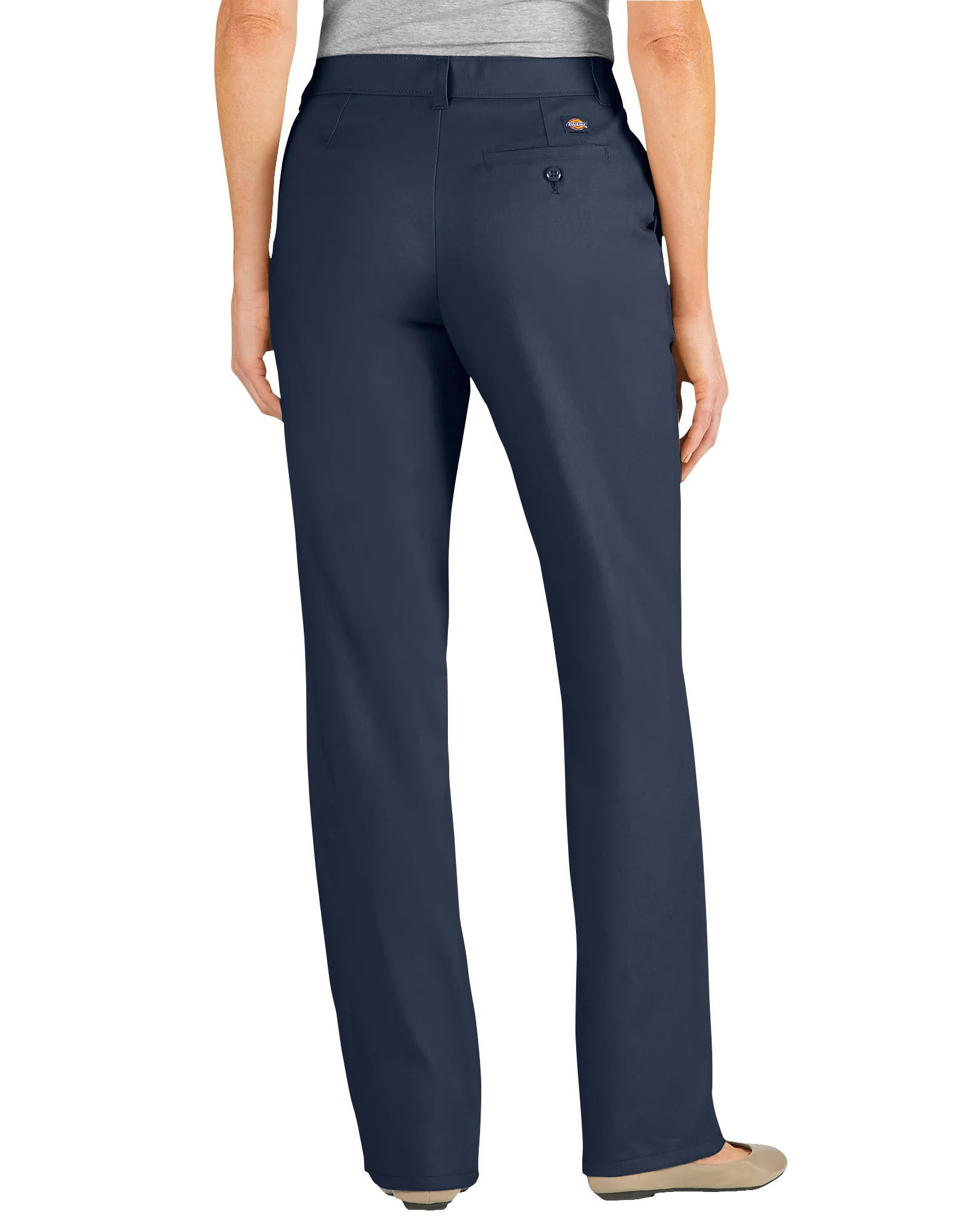 Women's Relaxed Fit Straight Leg Pleated Front Pants - Image 2