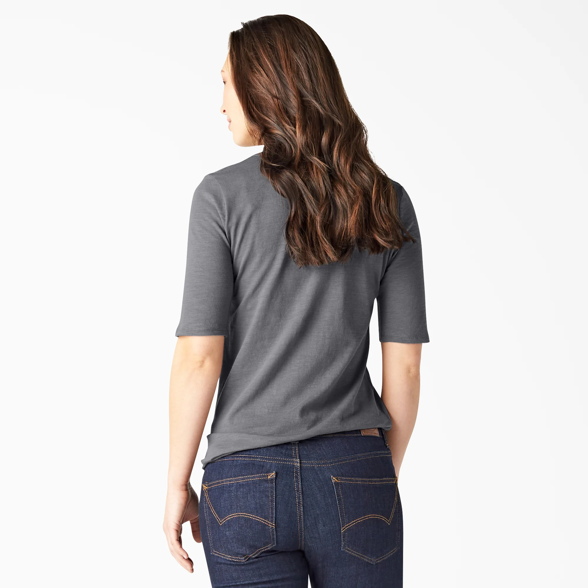 Women's Short Sleeve Henley Shirt - Image 2