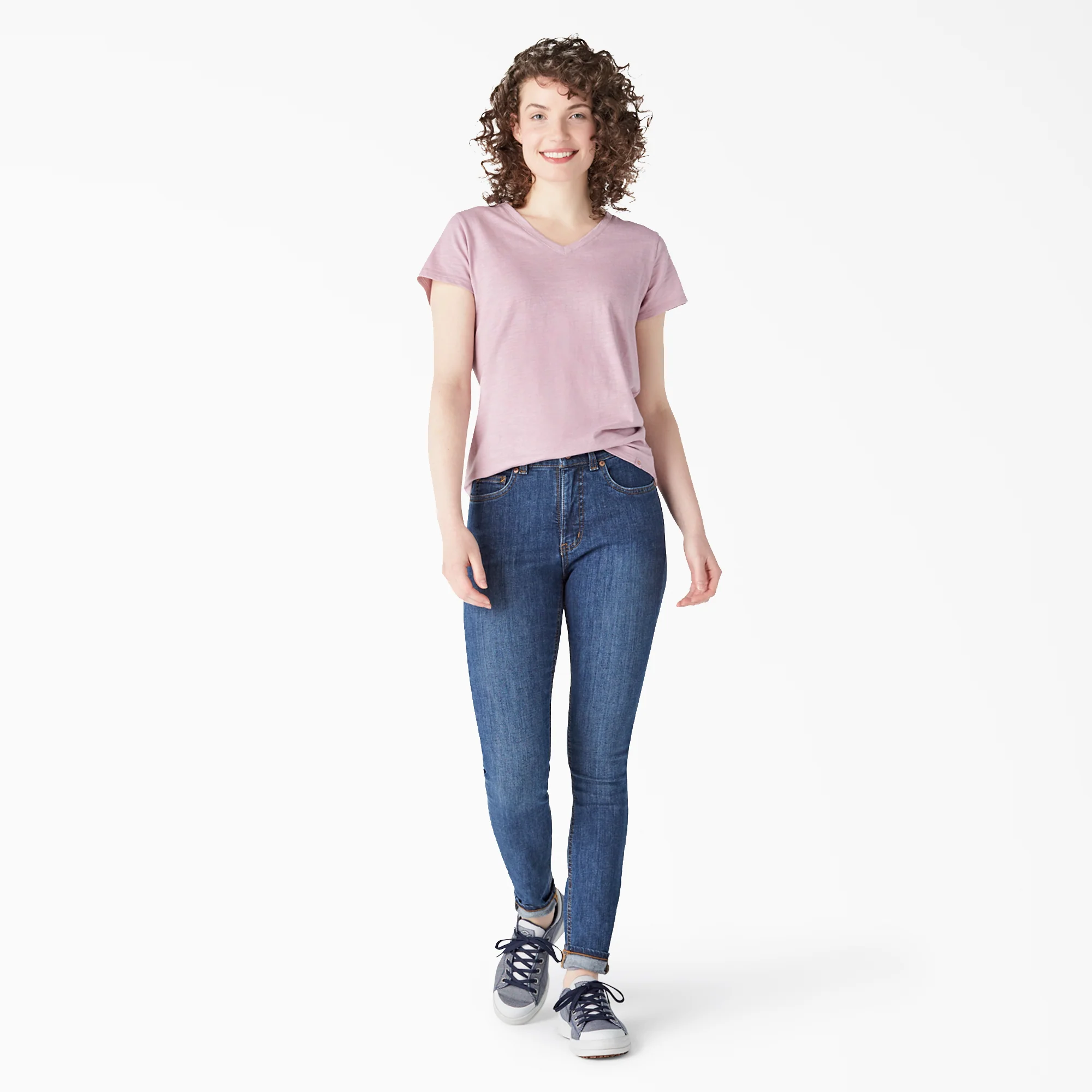 Women's Short Sleeve V-Neck T-Shirt - Image 3