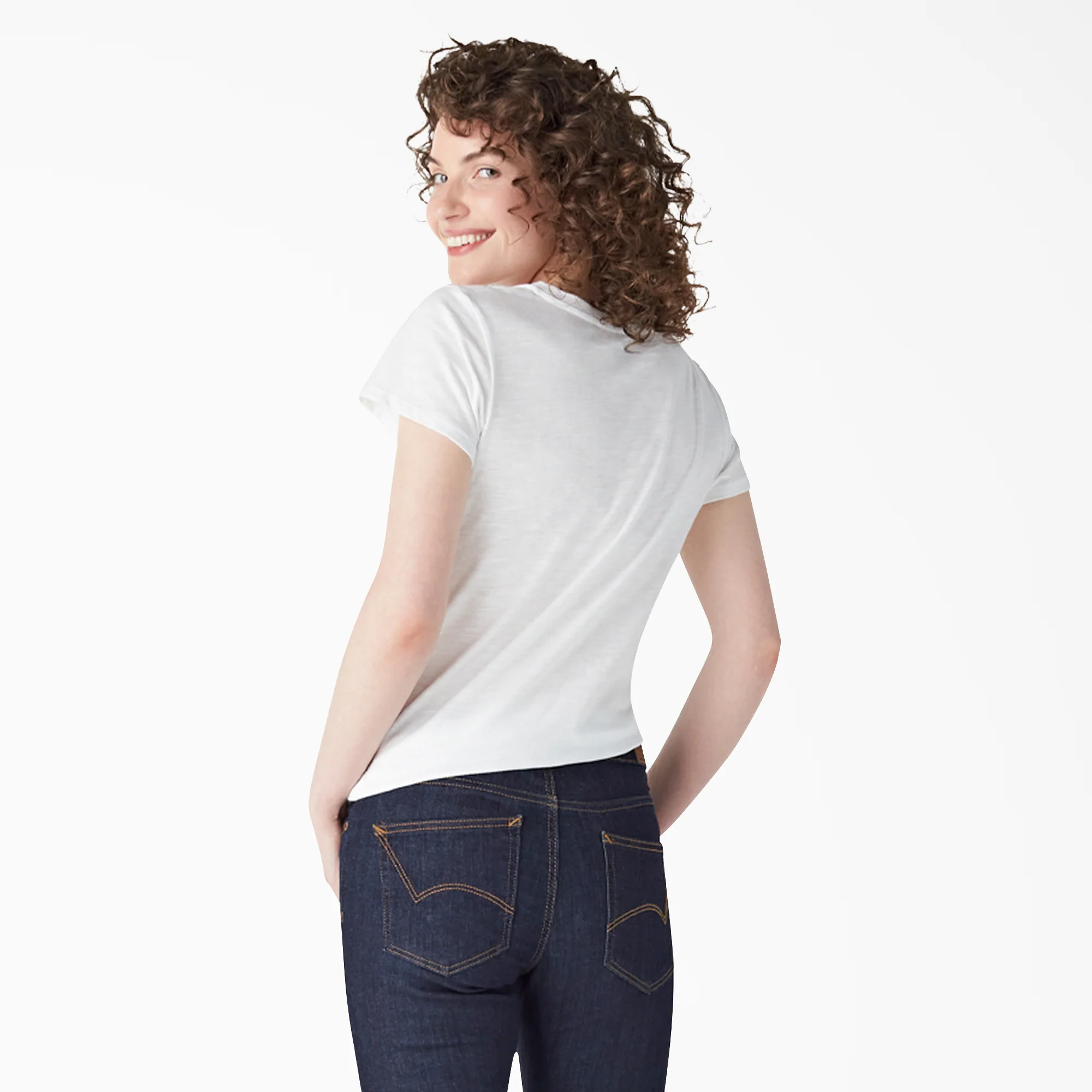 Women's Short Sleeve V-Neck T-Shirt - Image 2