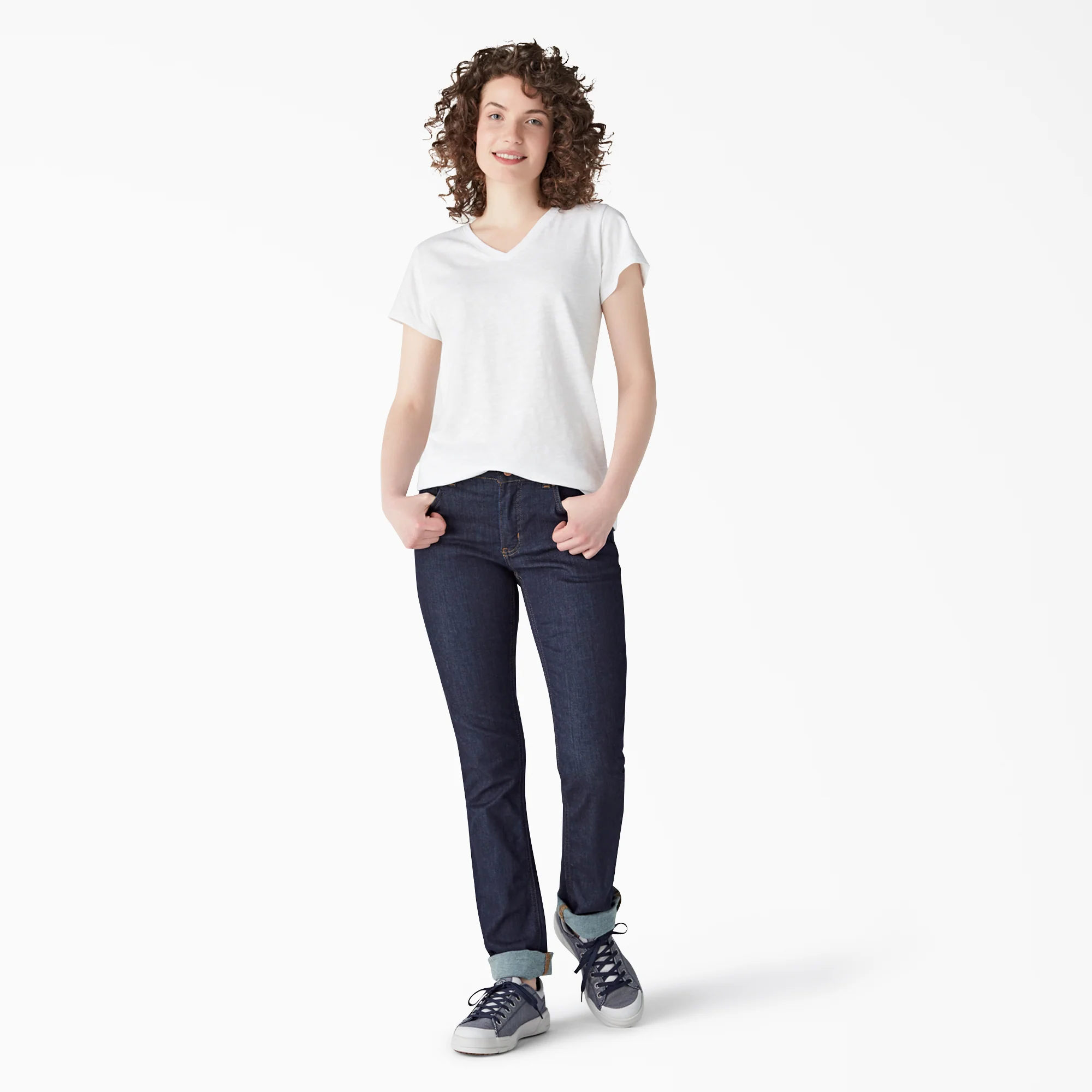 Women's Short Sleeve V-Neck T-Shirt - Image 3