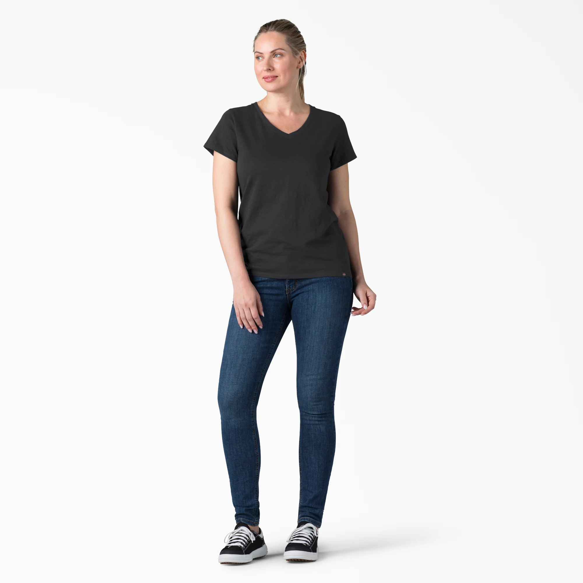Women's Short Sleeve V-Neck T-Shirt - Image 3