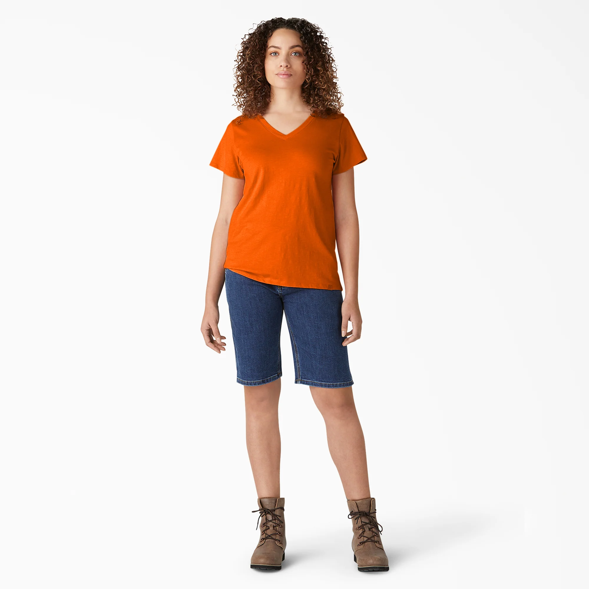 Women's Short Sleeve V-Neck T-Shirt - Image 4