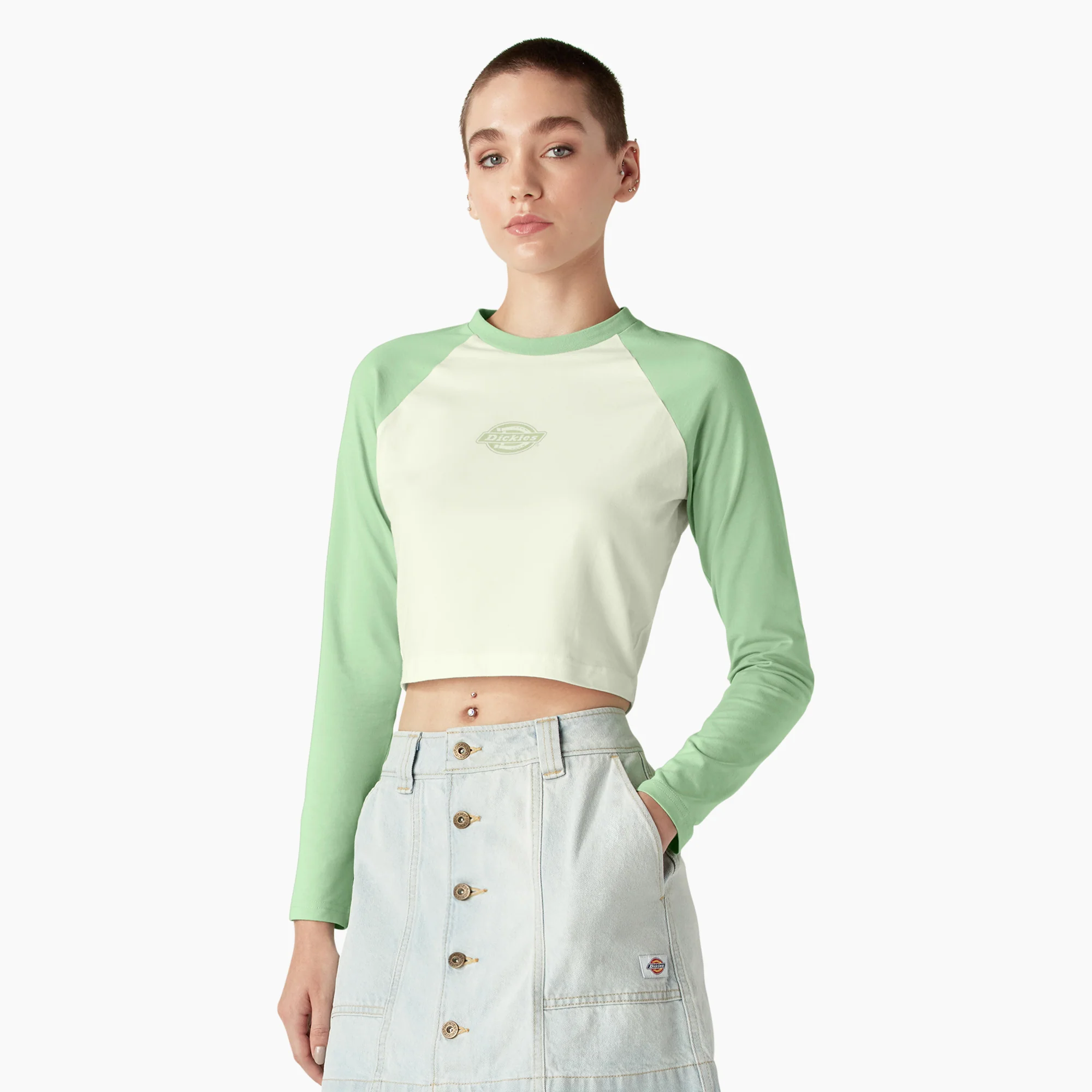 Women's Sodaville Long Sleeve Cropped T-Shirt - Image 3