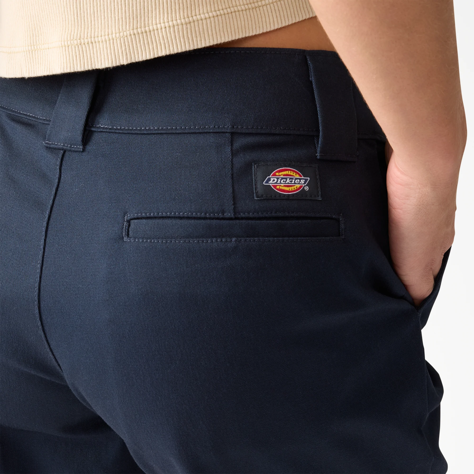 Women's Super Flex Flat Front Shorts, 9" - Image 5