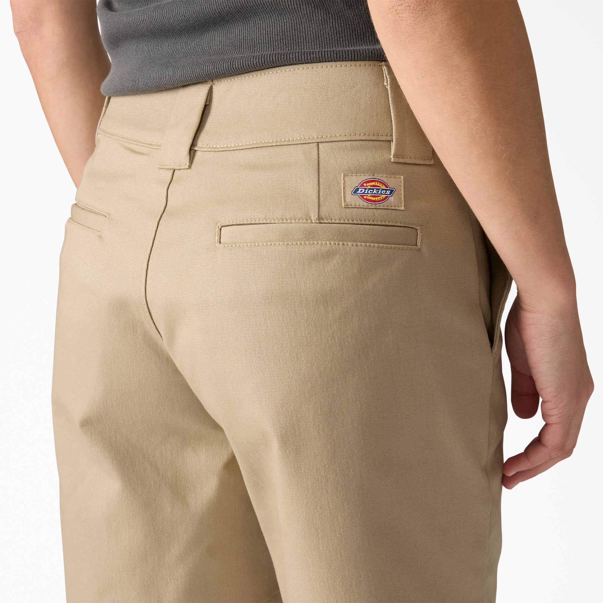 Women's Super Flex Flat Front Shorts, 9" - Image 5