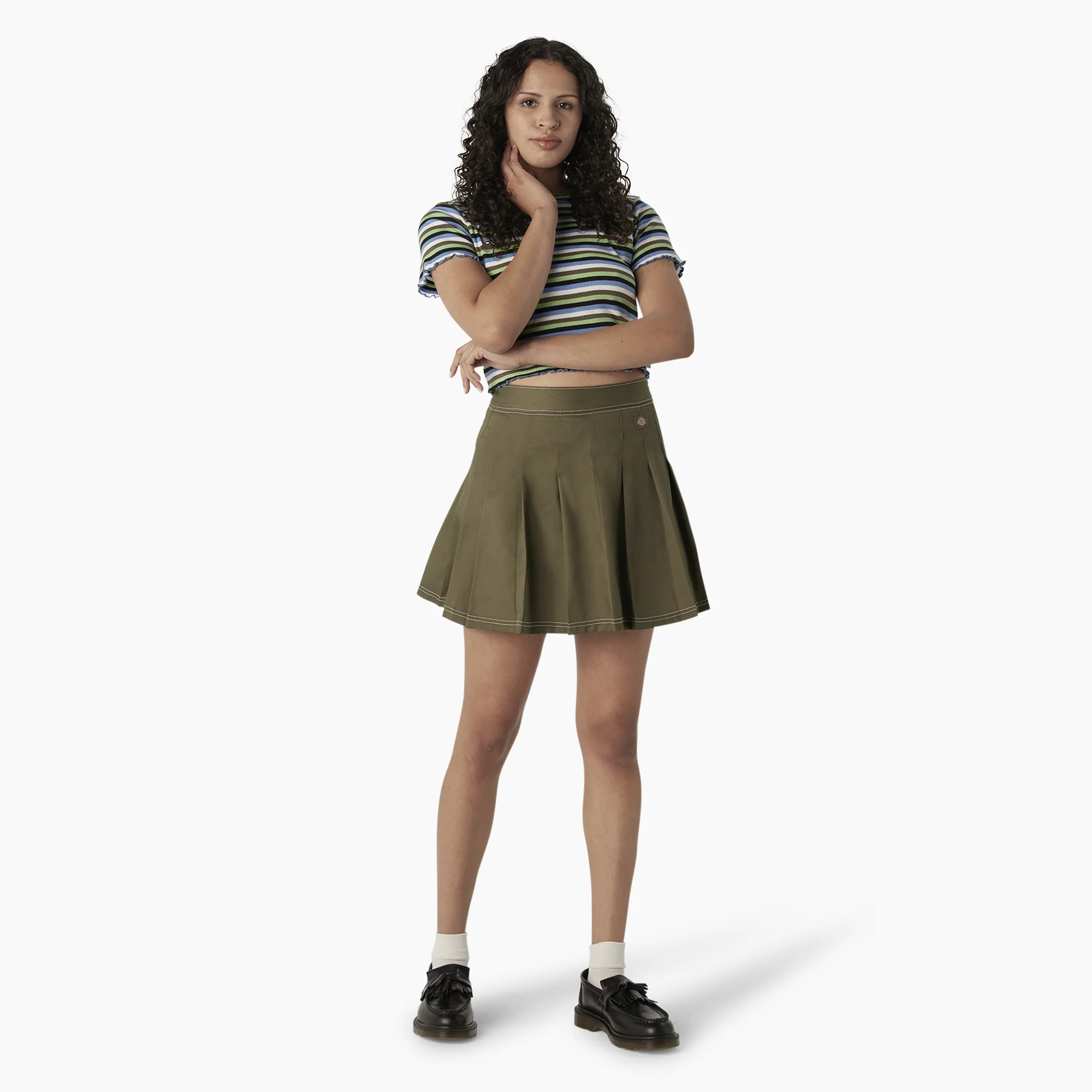 Women's Twill Pleated Skirt - Image 4