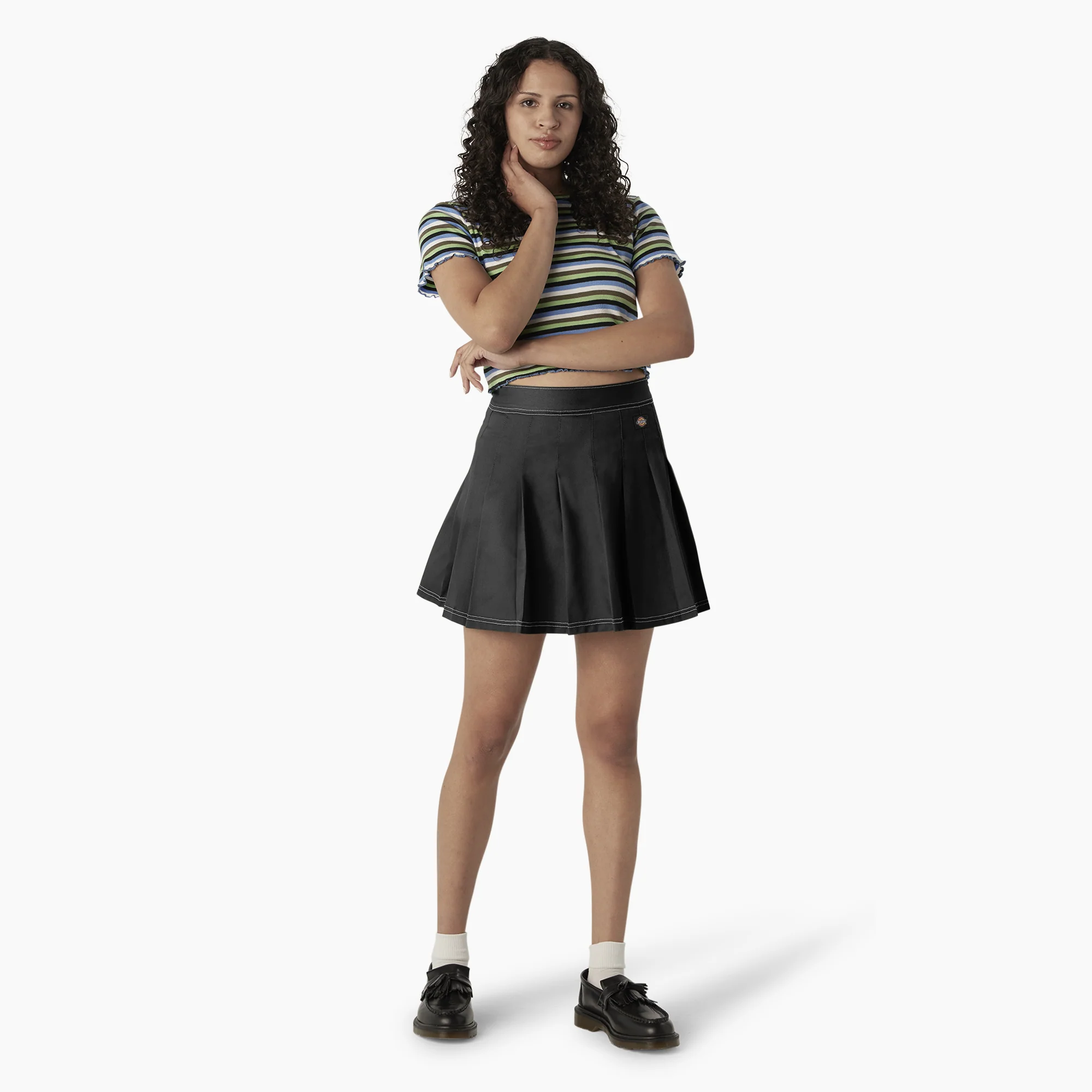 Women's Twill Pleated Skirt - Image 4
