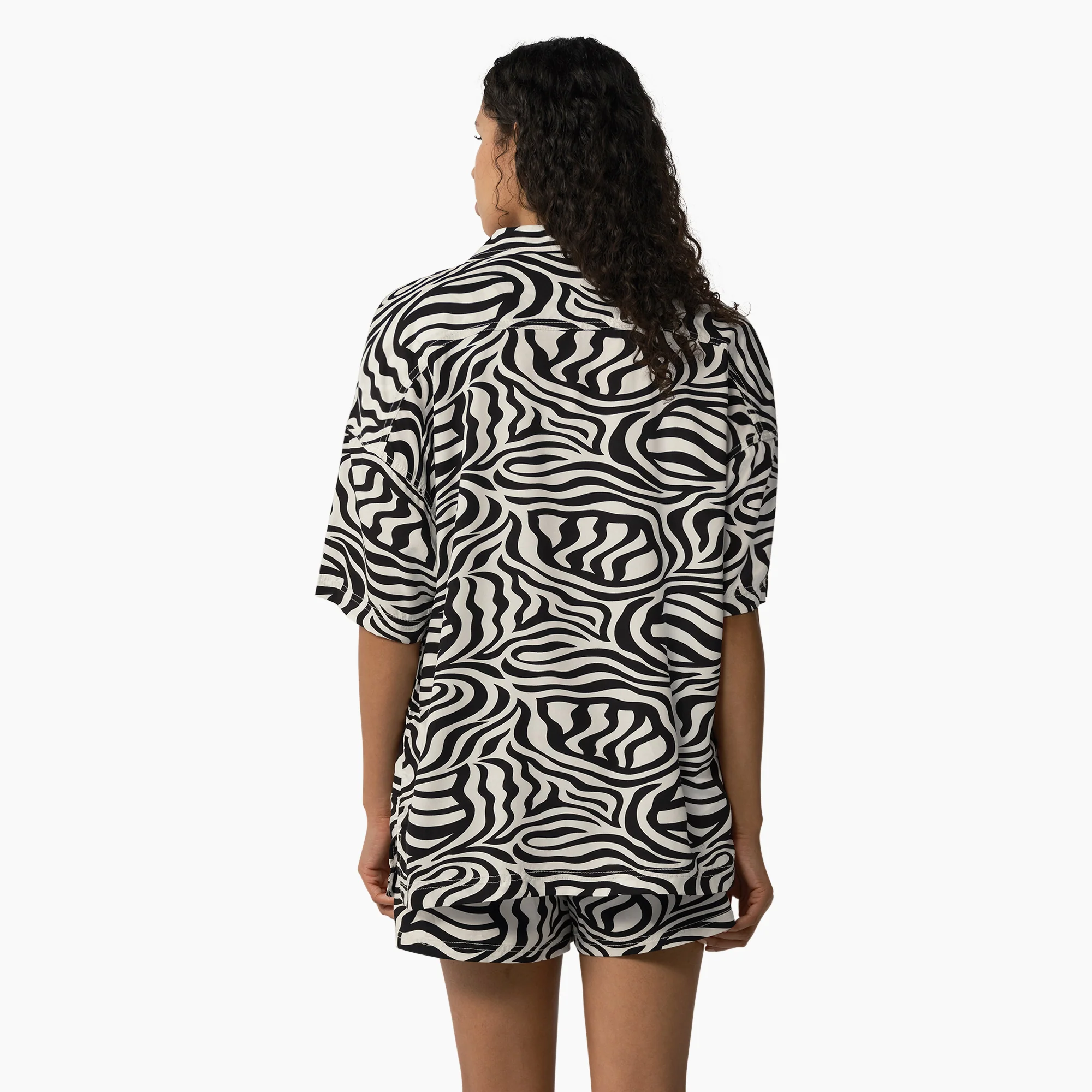 Women's Zebra Print Work Shirt - Image 2
