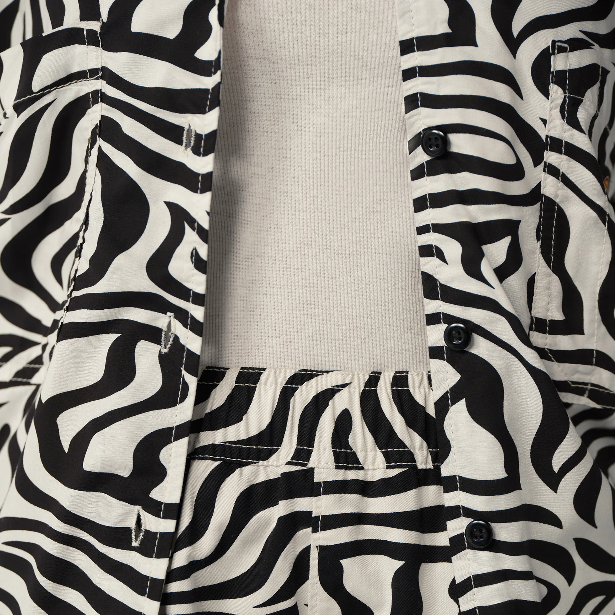 Women's Zebra Print Work Shirt - Image 6