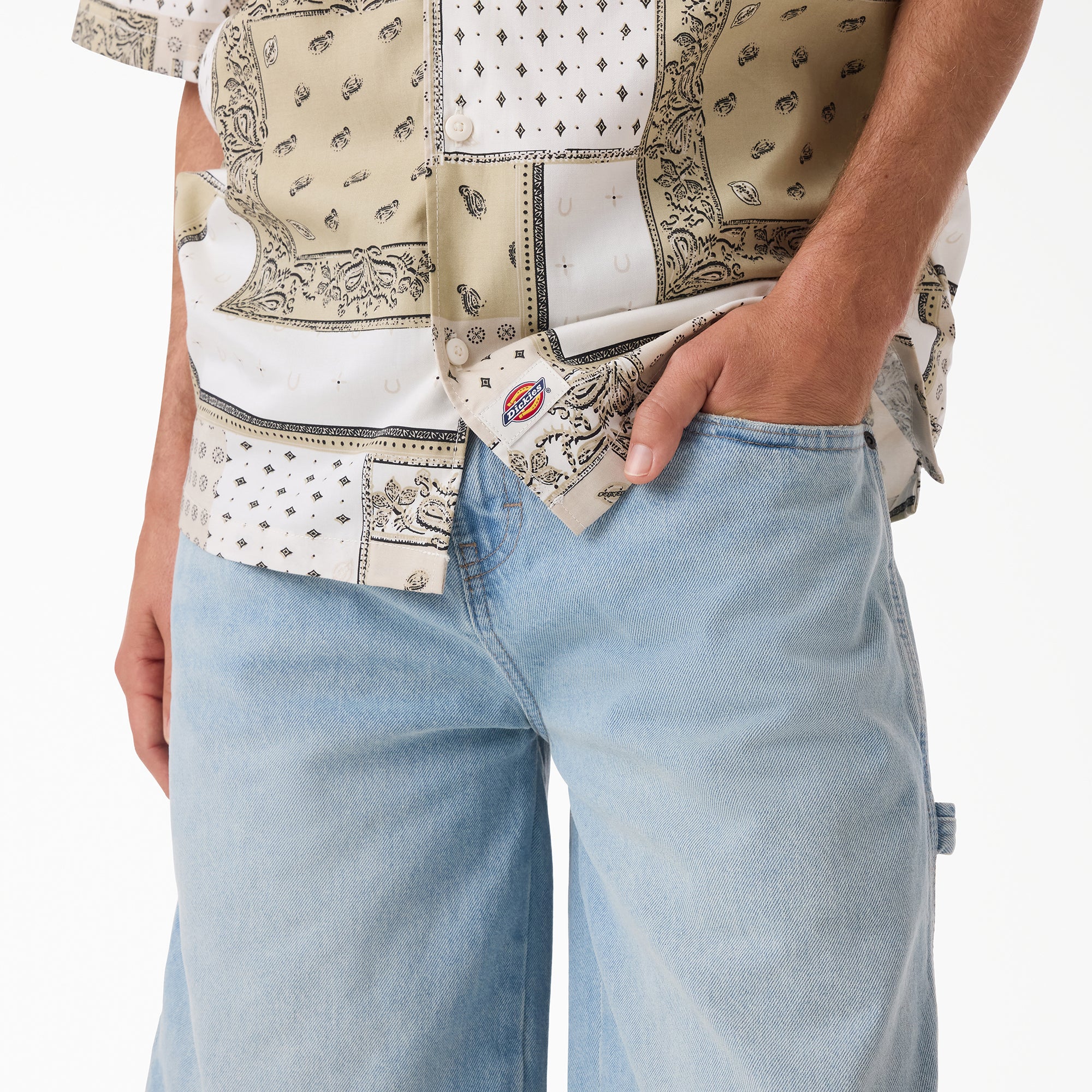 Worn In Relaxed Carpenter Denim Shorts, 13" - Image 5