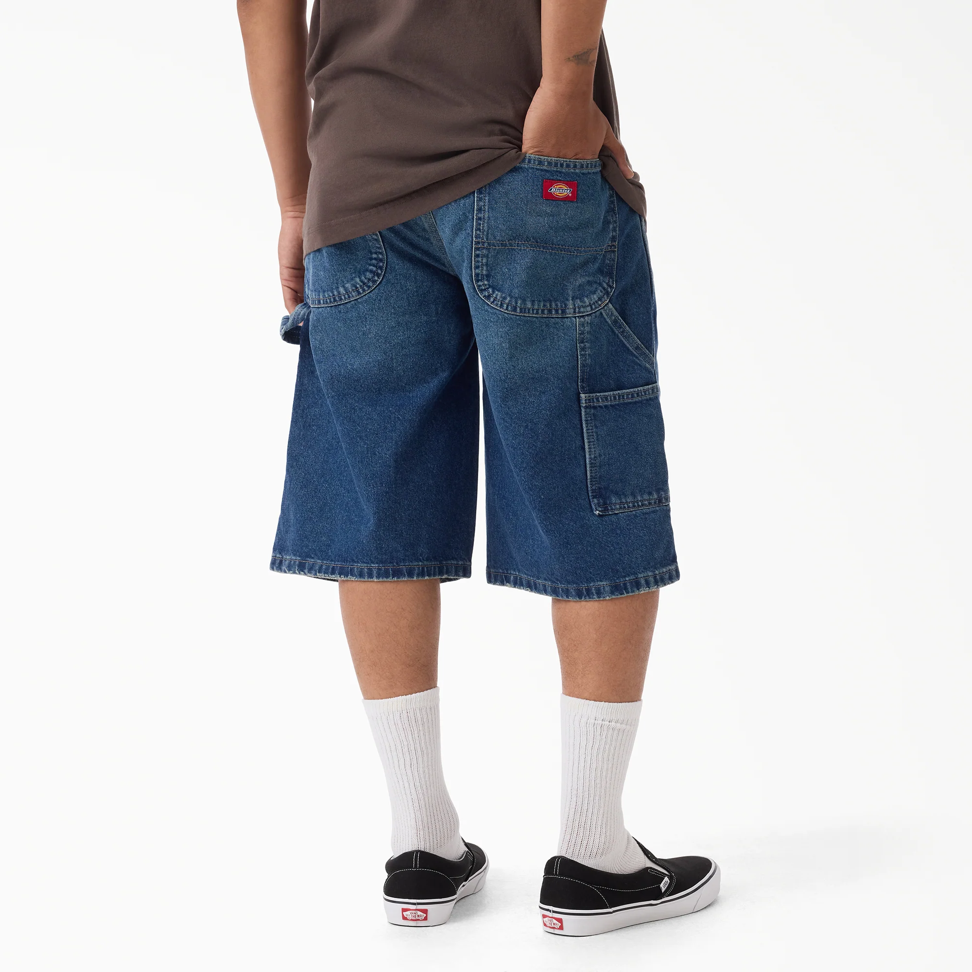 Worn In Relaxed Carpenter Denim Shorts, 13" - Image 2