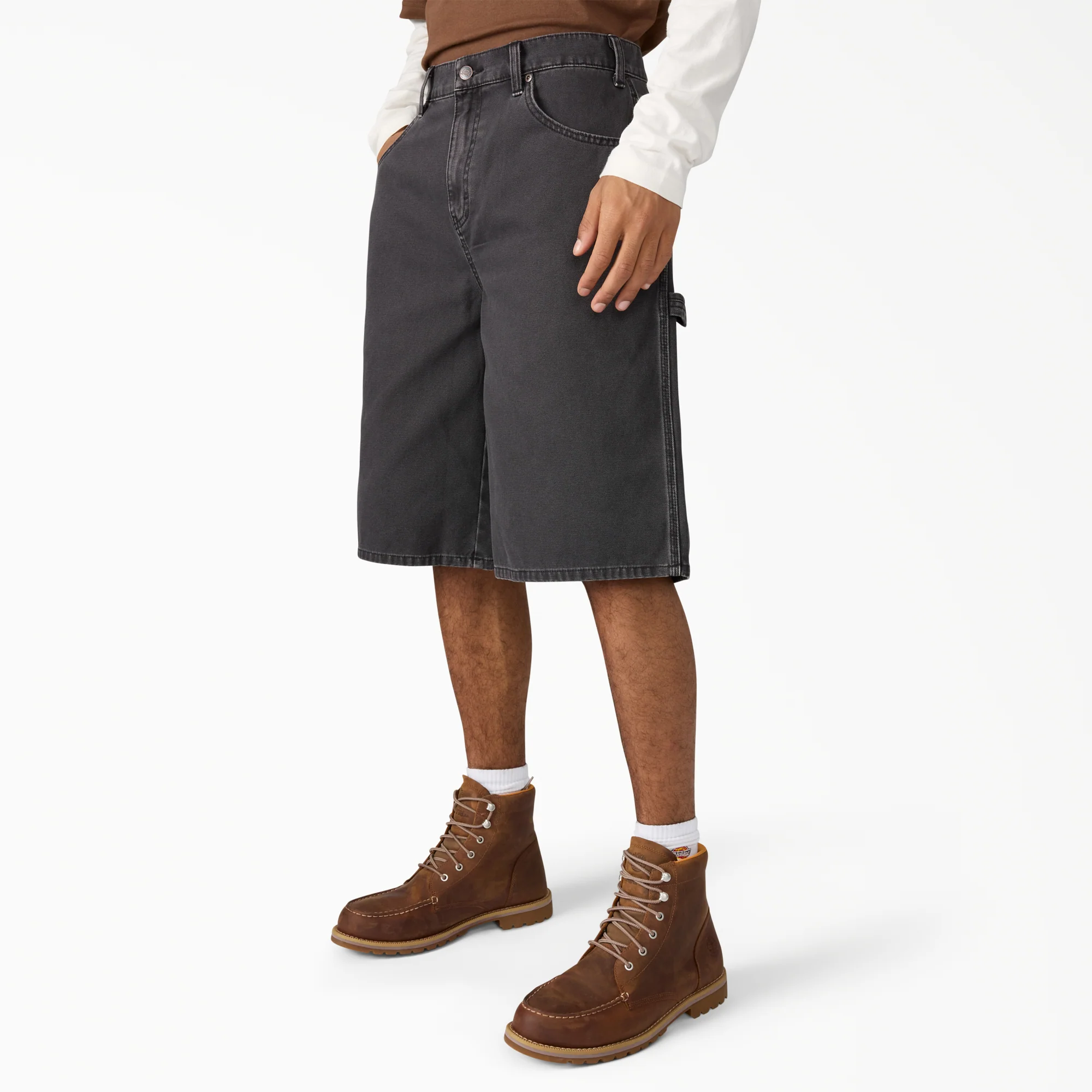Worn In Relaxed Carpenter Duck Shorts, 13" - Image 3