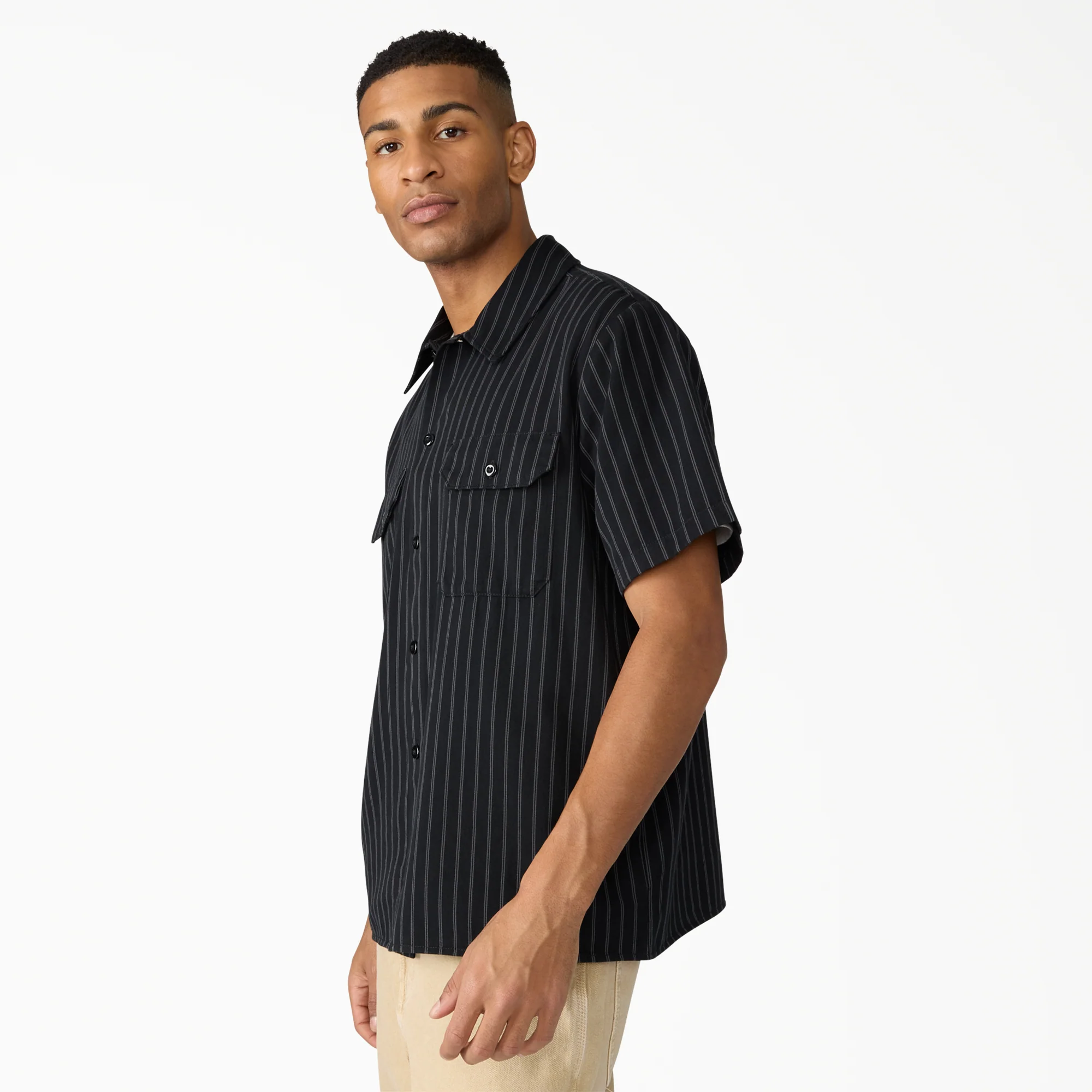 Worn In Striped Work Shirt - Image 3